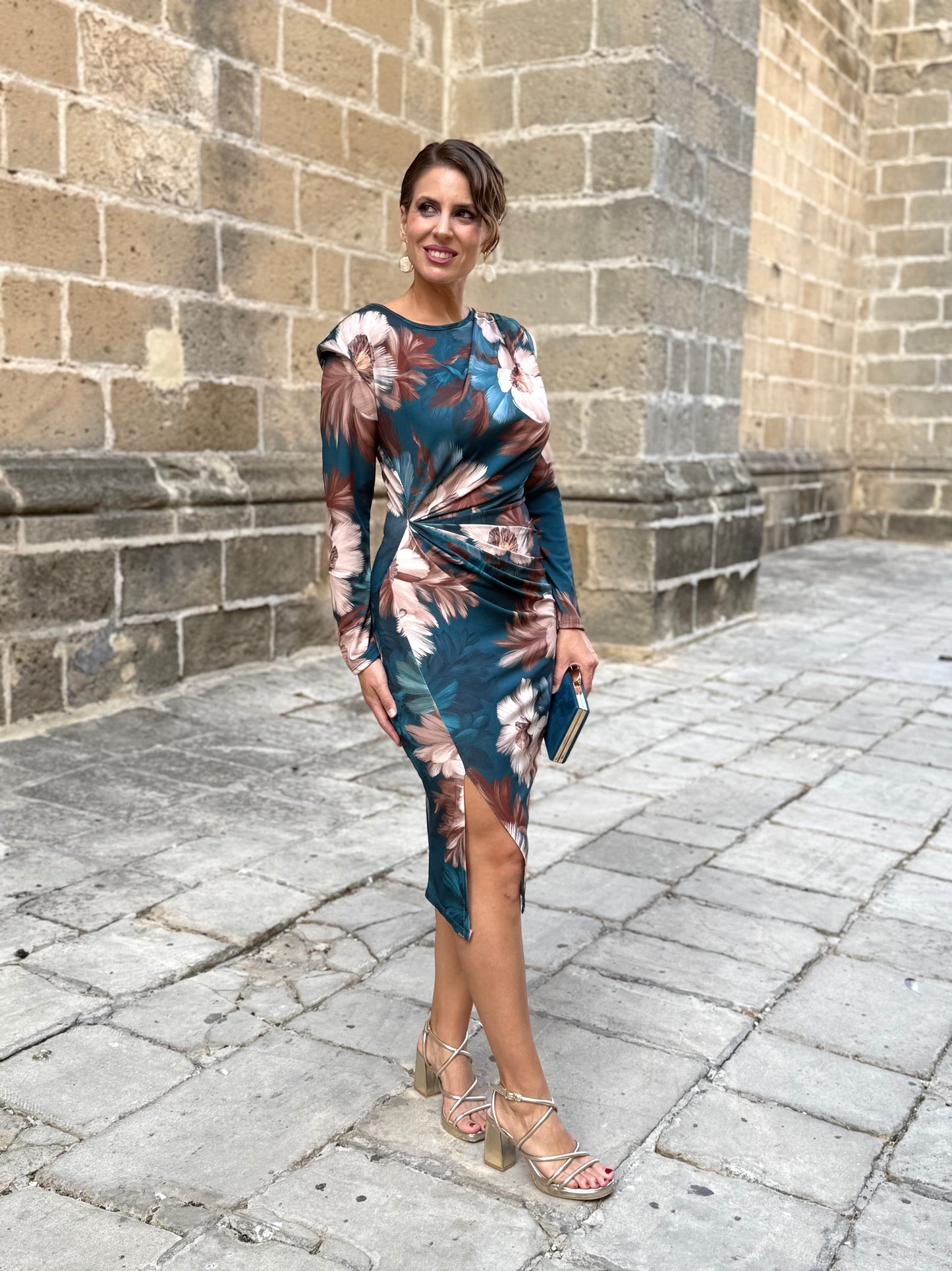 Vestido Pilar Petróleo