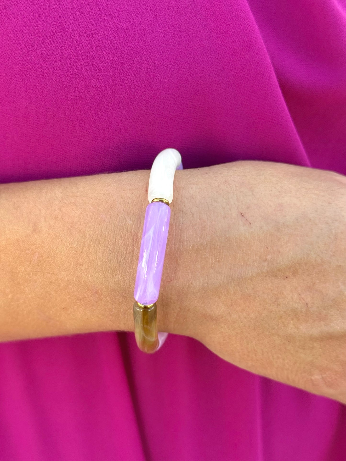 Pulsera Linda Multicolor Efecto piedra