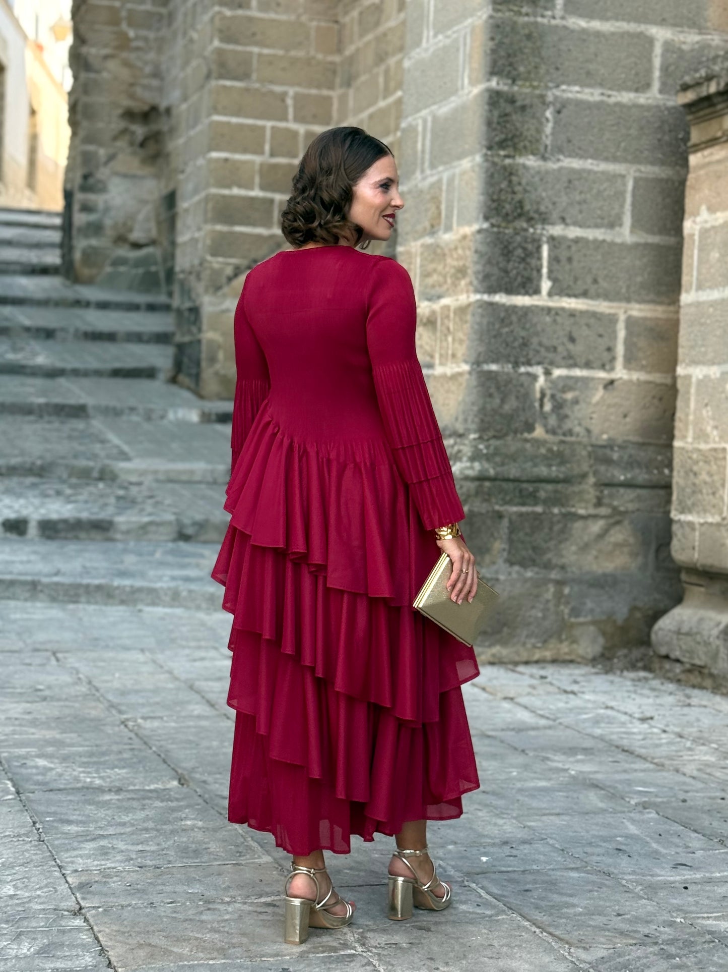 Vestido Amaris Granate
