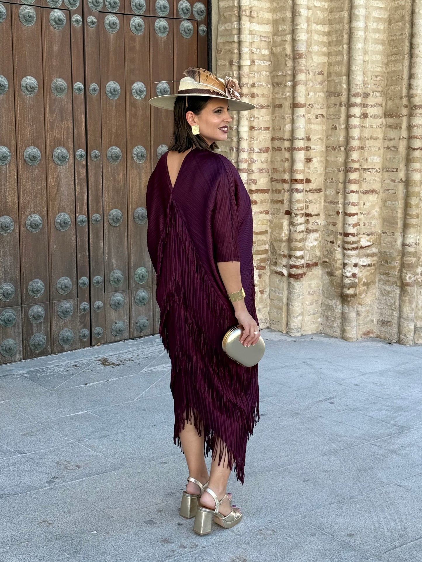 Vestido Adela Vino