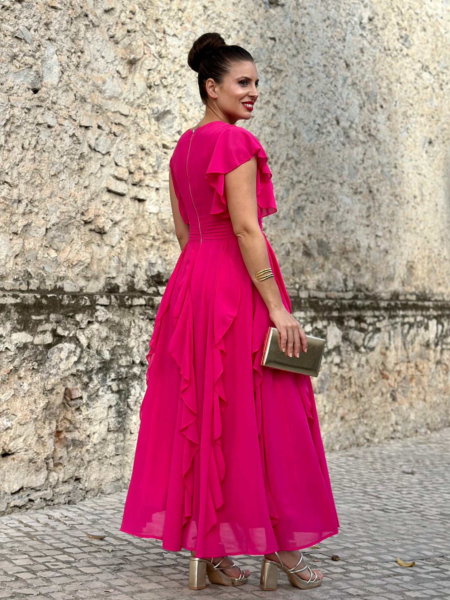 Vestido Sibelia Fucsia