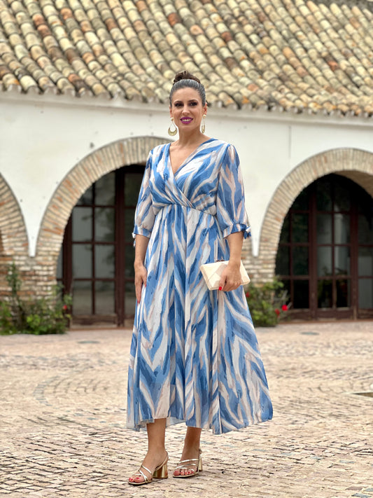 Vestido Idalia Celeste