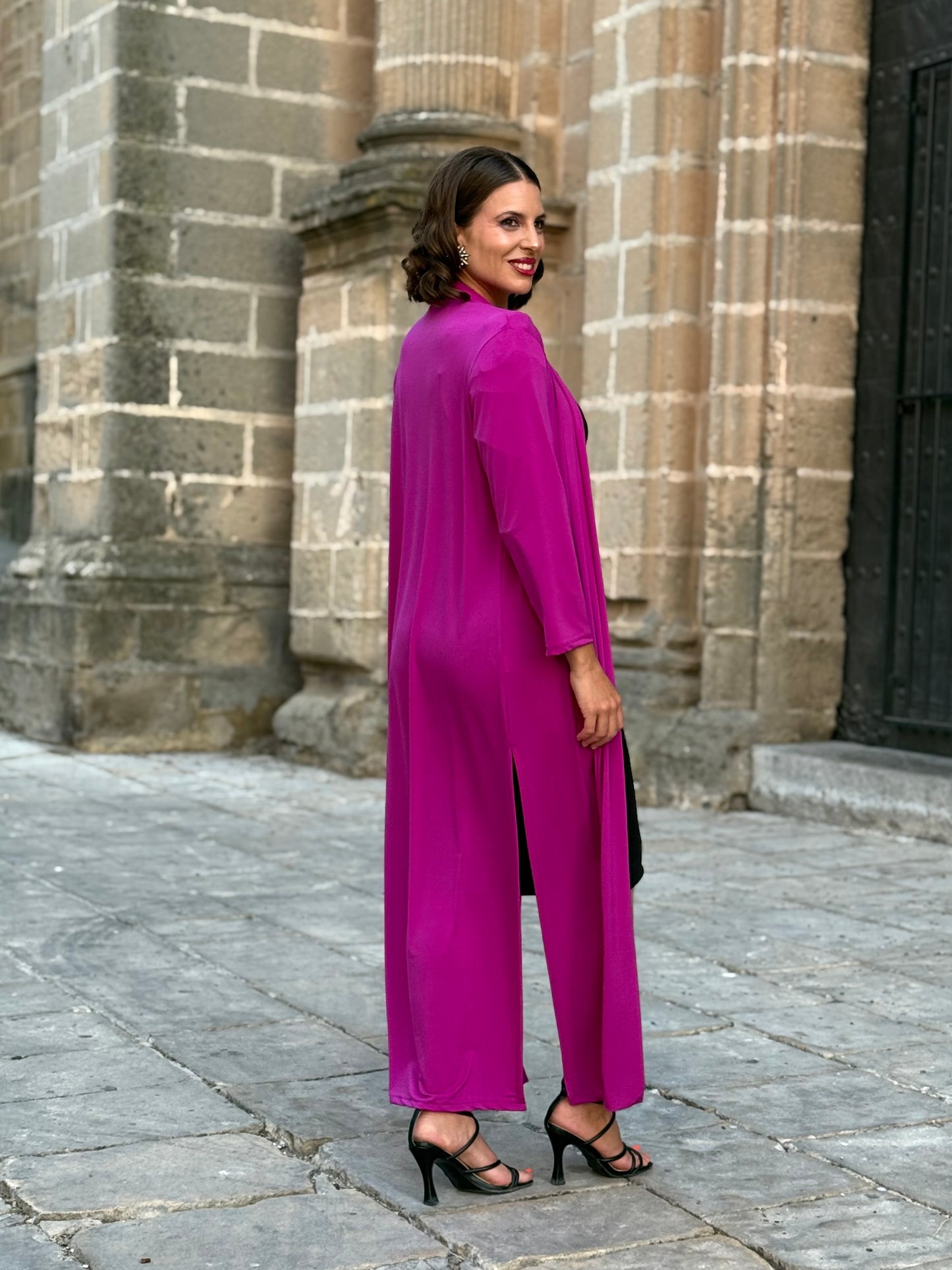 Kimono Punto de Seda Buganvilla