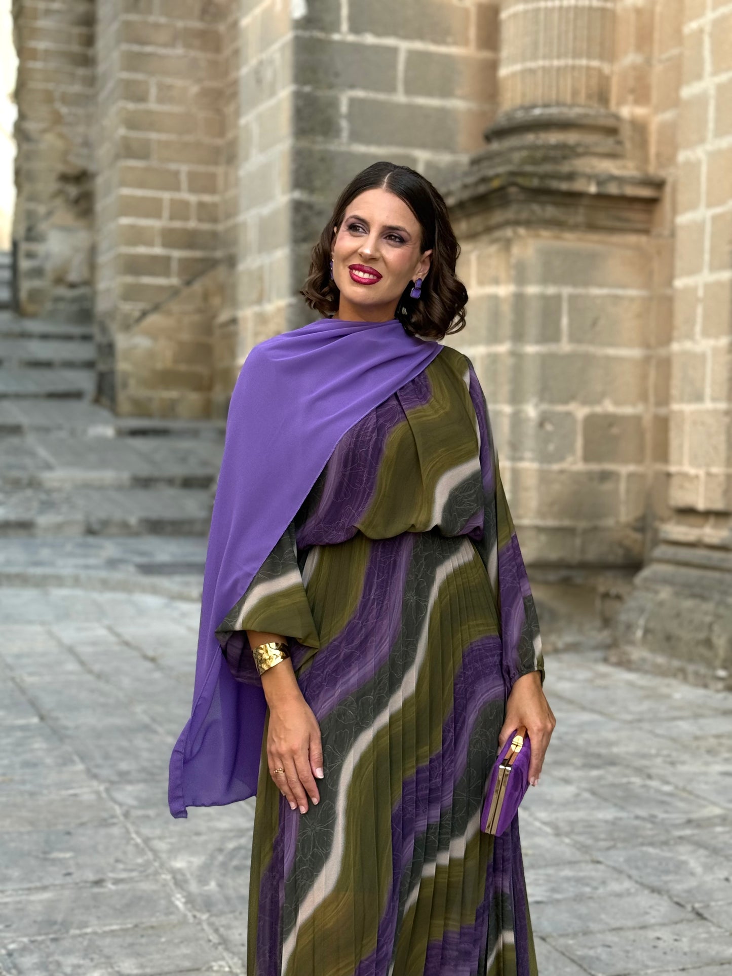 Capa De Gasa Morada