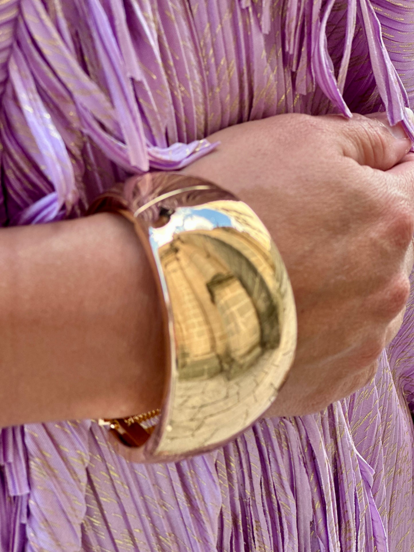 Pulsera Óvalo Dorada