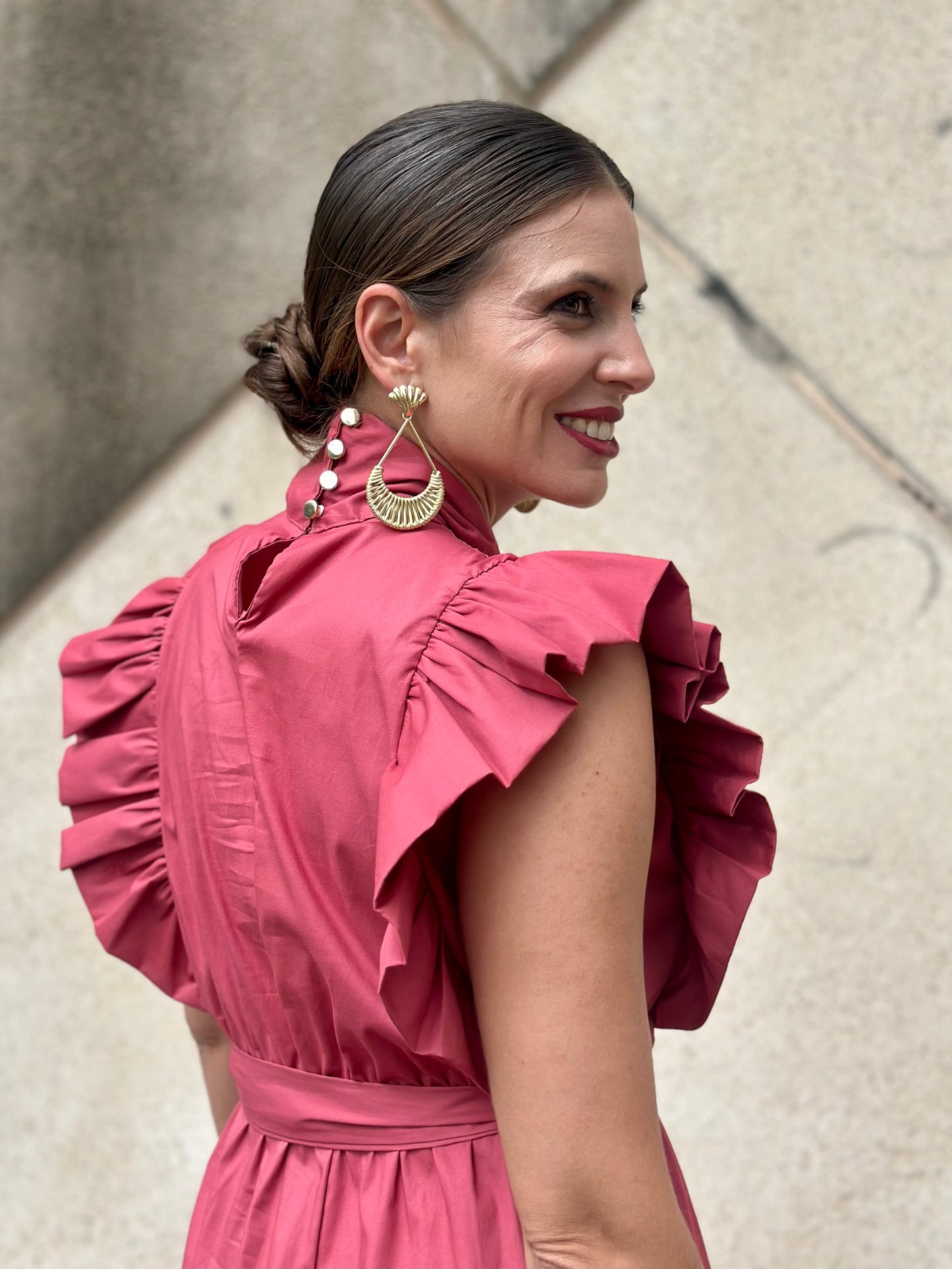Vestido Almazara Coral