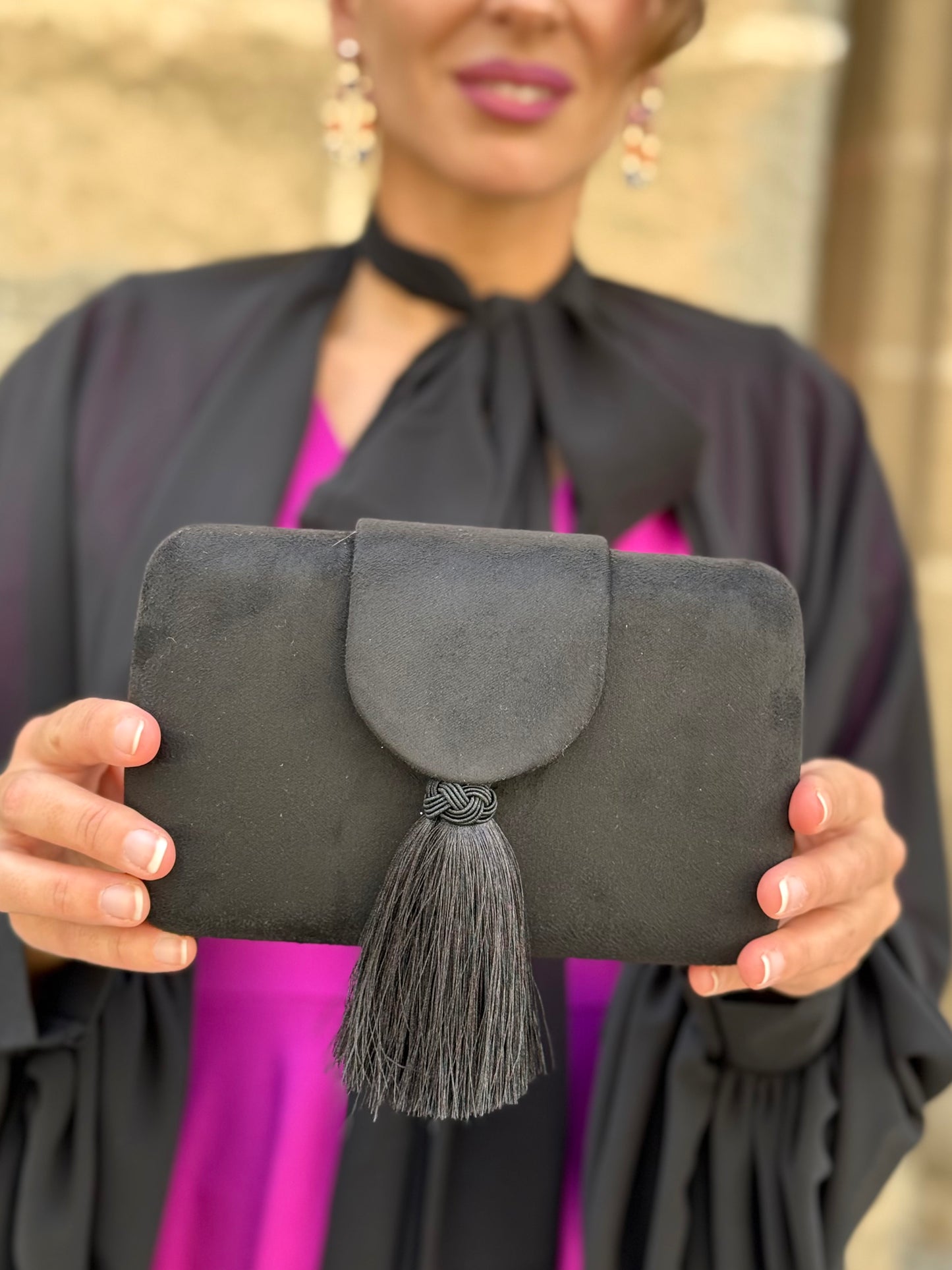 Bolso Borlón Negro