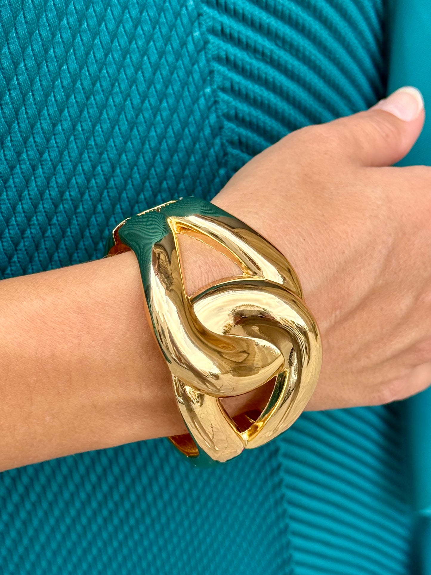 Pulsera Rosa Dorada