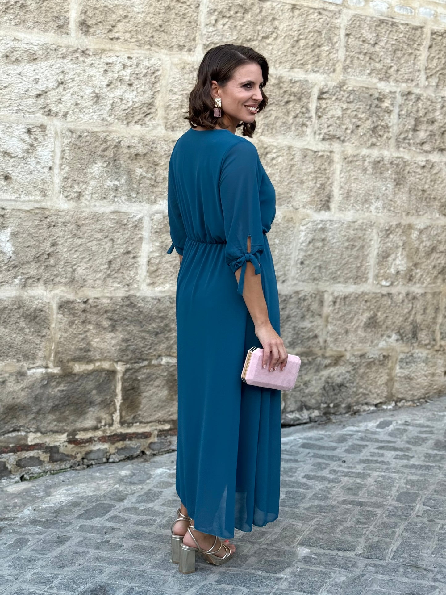 Vestido Indiana Petróleo