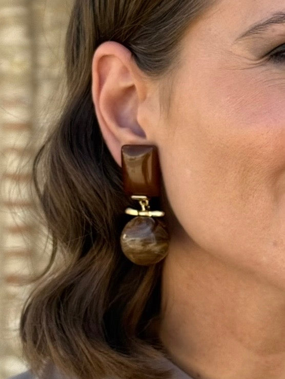 Pendientes Marina Marrón