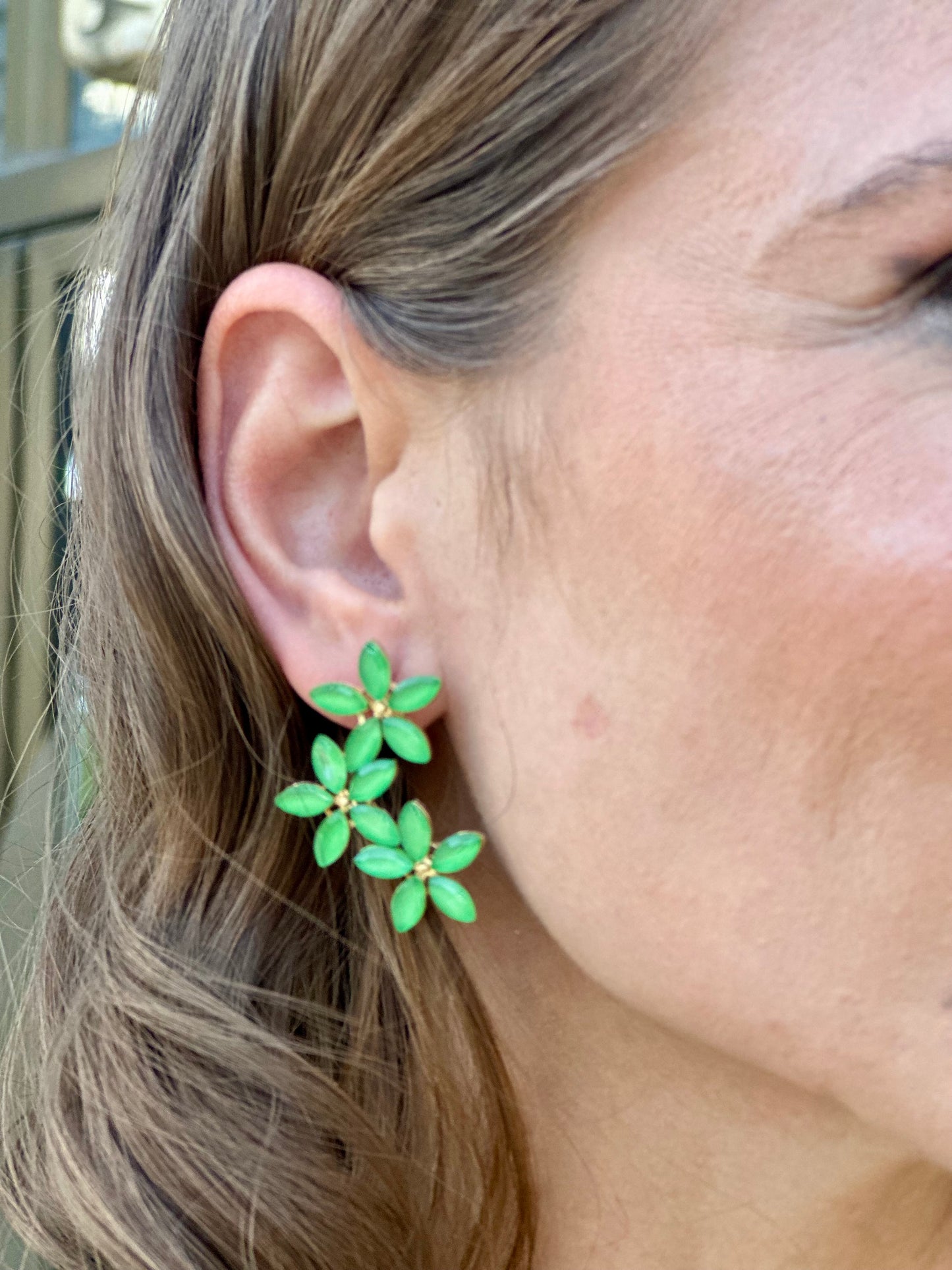 Pendientes Almendral Verde