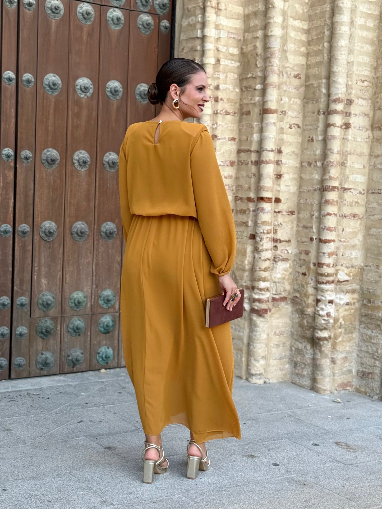 Vestido Miriam Mostaza