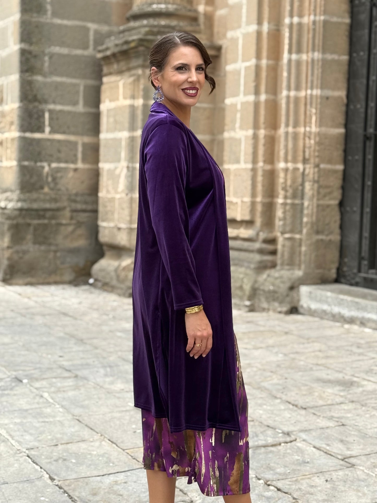 Kimono de Terciopelo Morado