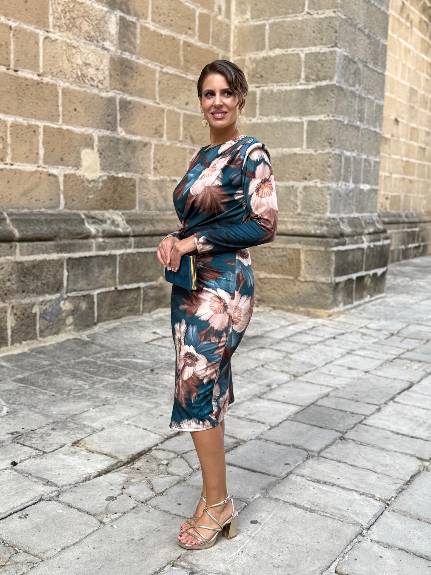 Vestido Pilar Petróleo