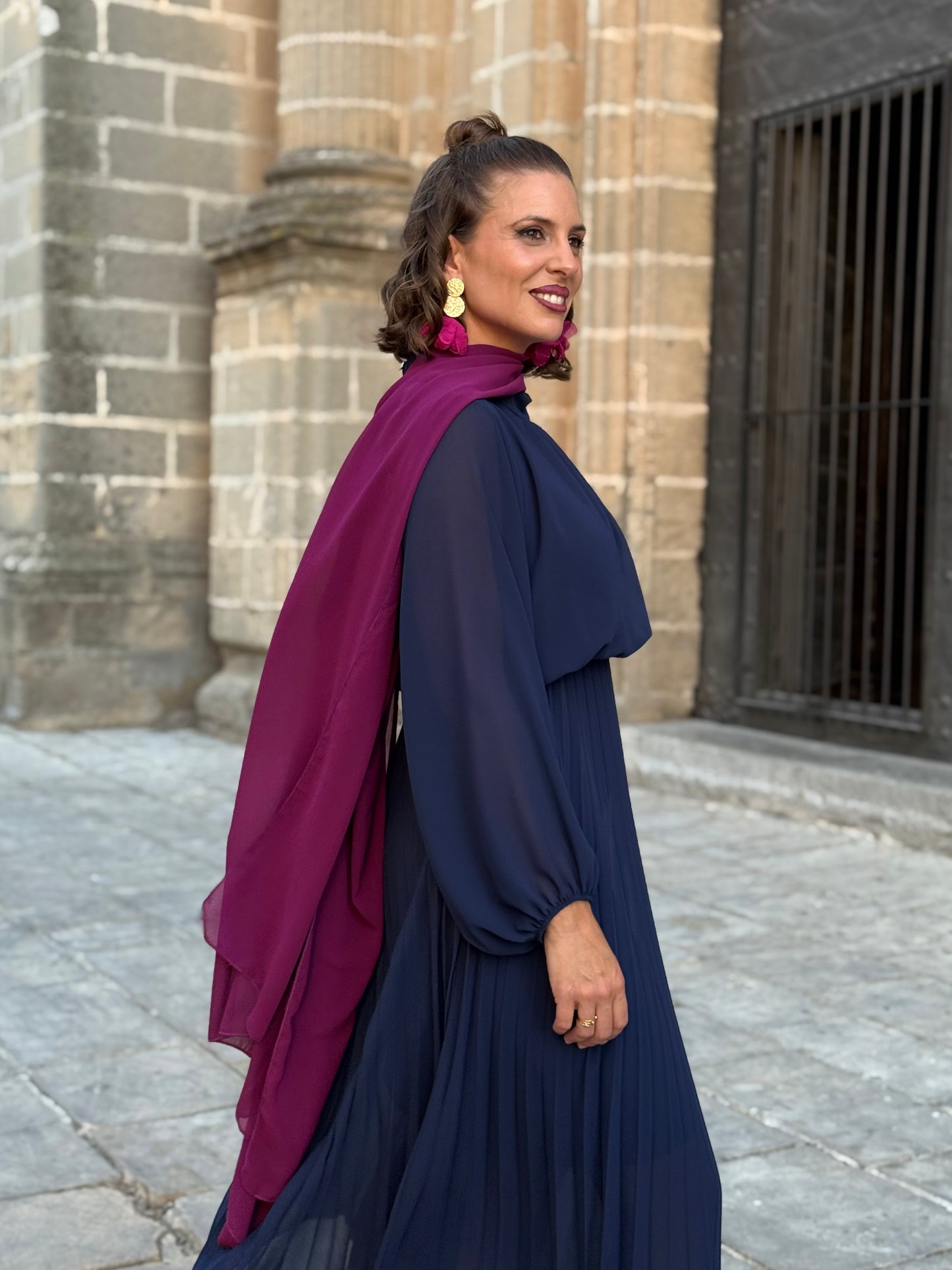 Capa de gasa Berenjena