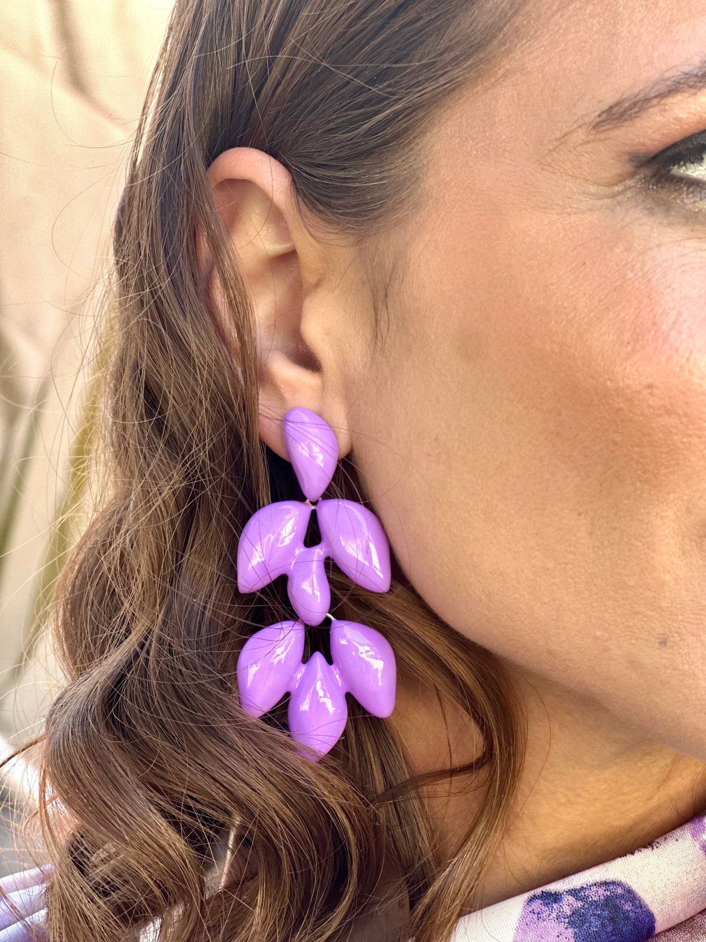 Pendientes Turia Malva