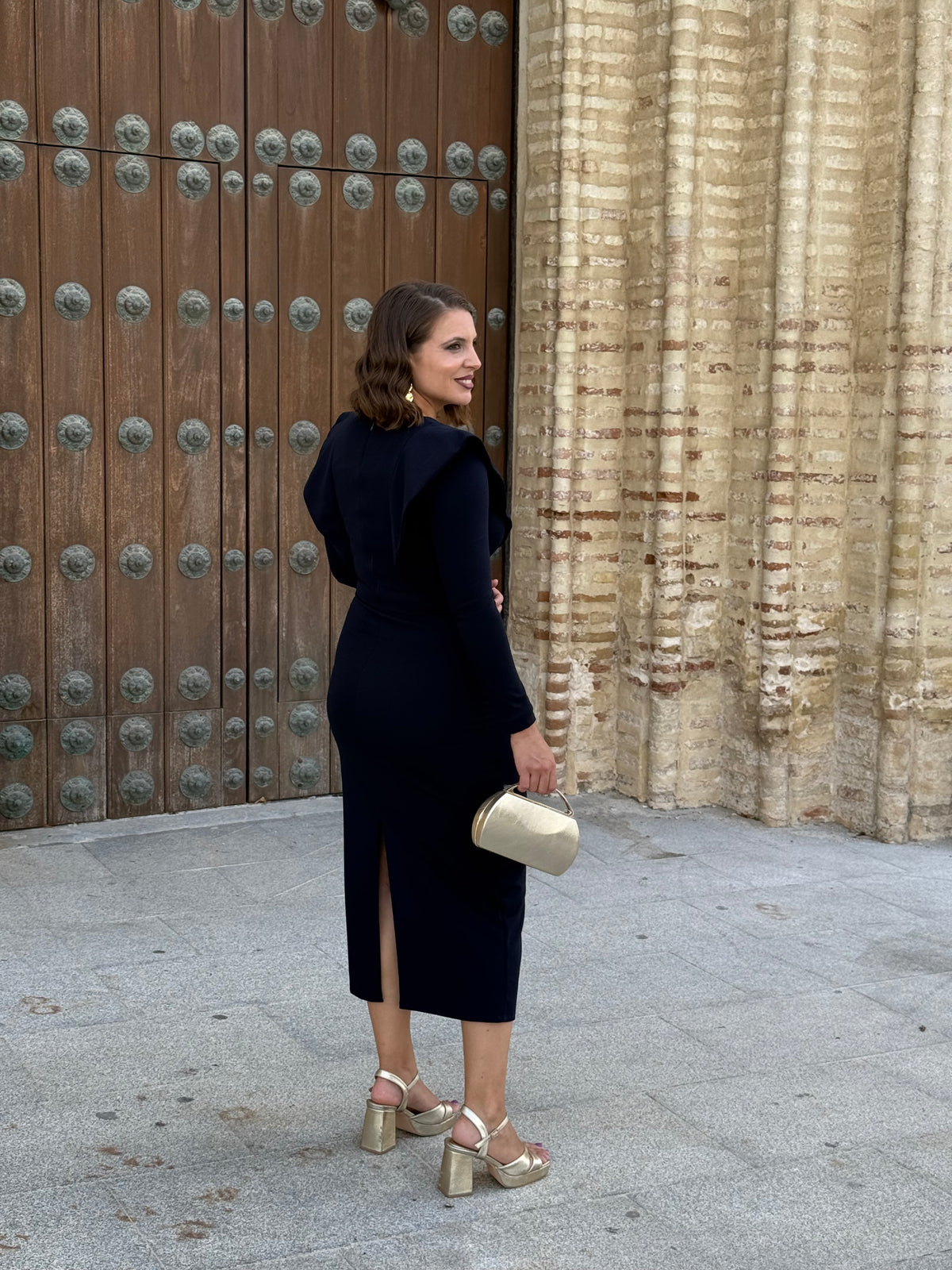 Vestido María Azul Marino