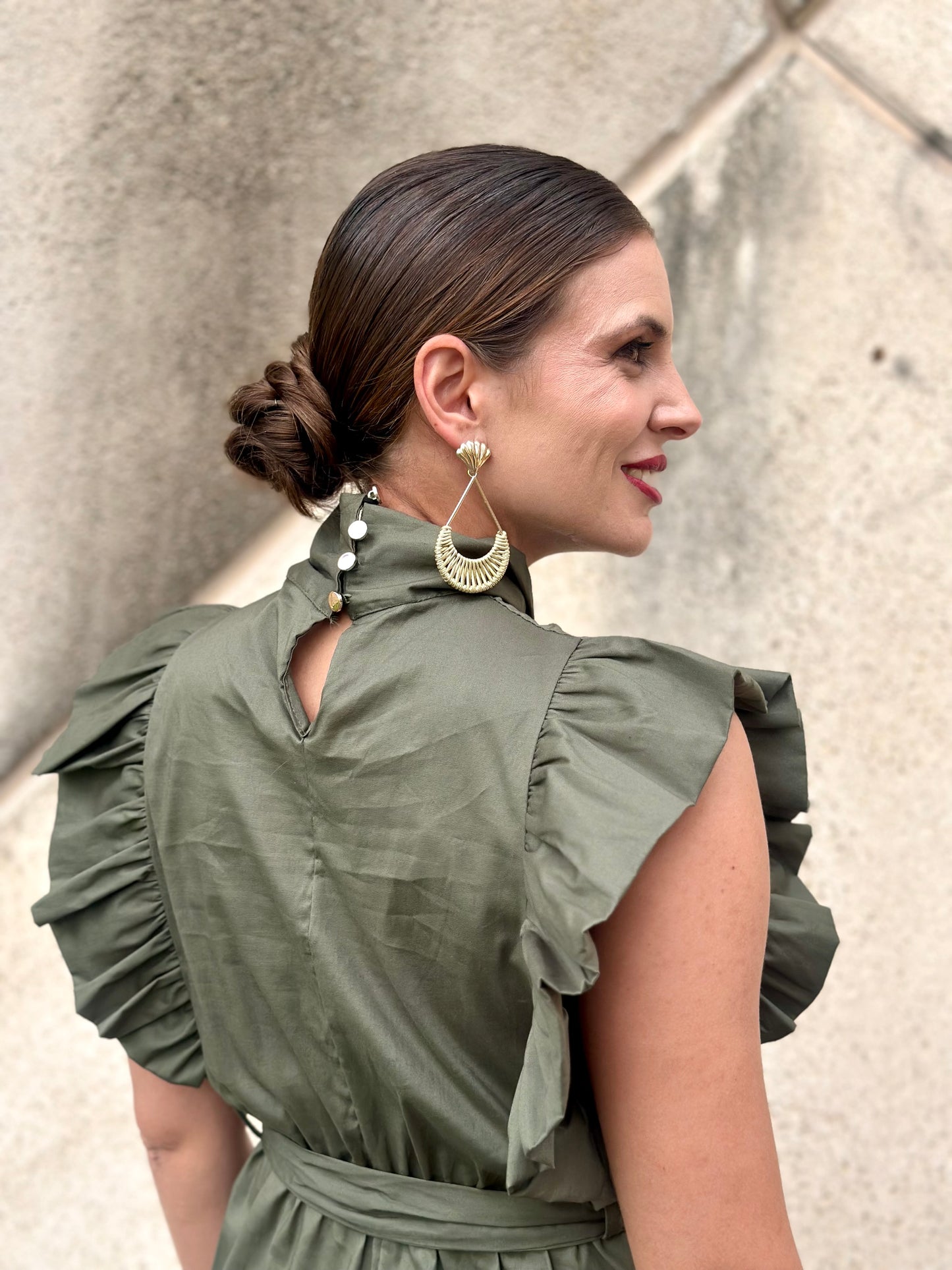 Vestido Almazara Kaki