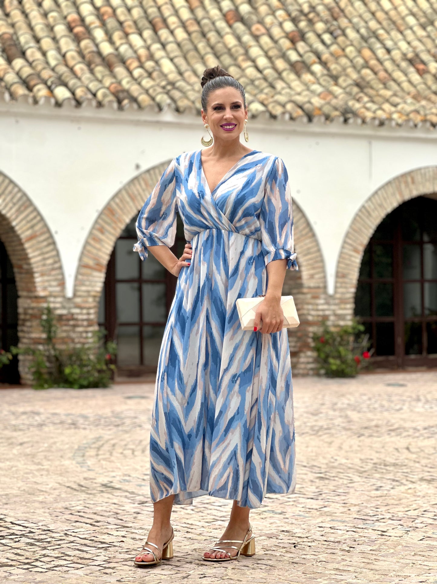 Vestido Idalia Celeste