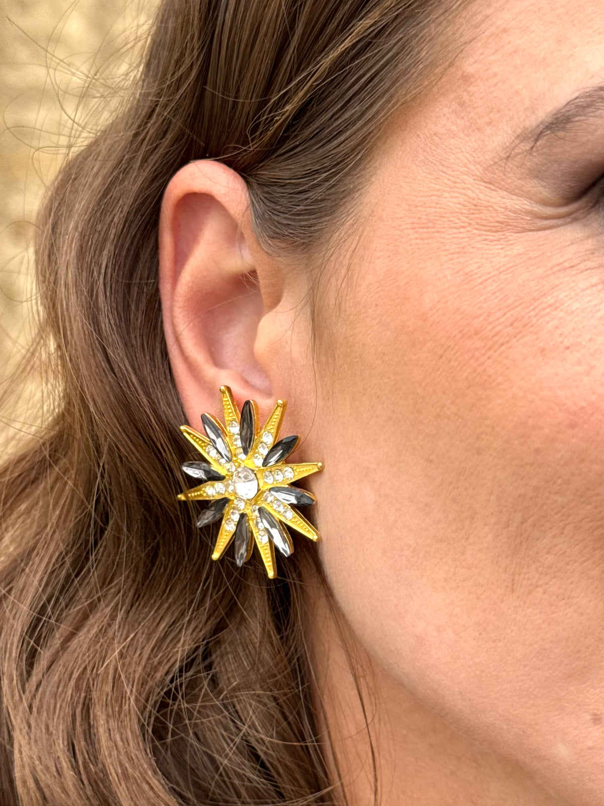 Pendientes Estrella Negro