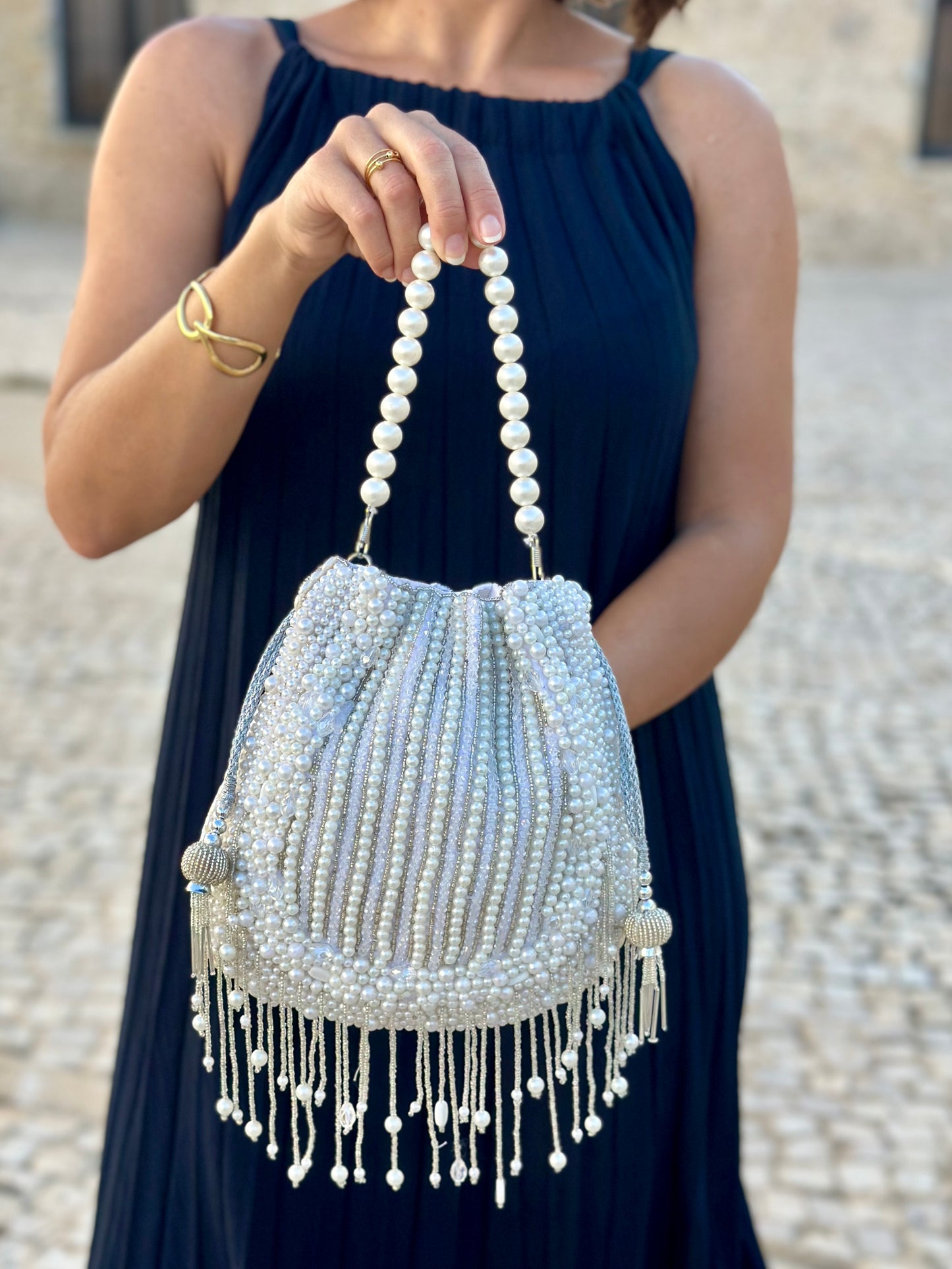 Limosnera Glam Nácar