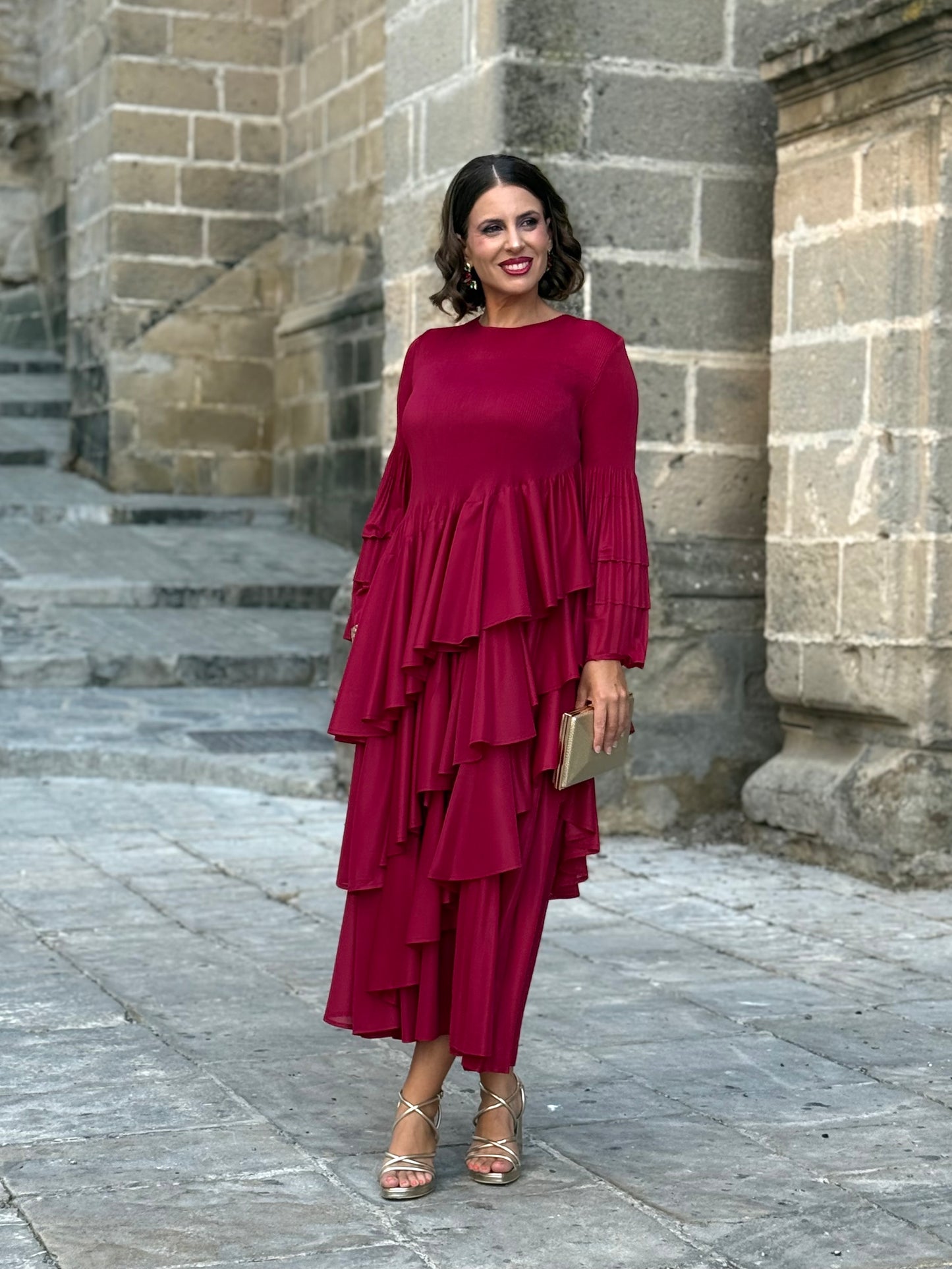 Vestido Amaris Granate