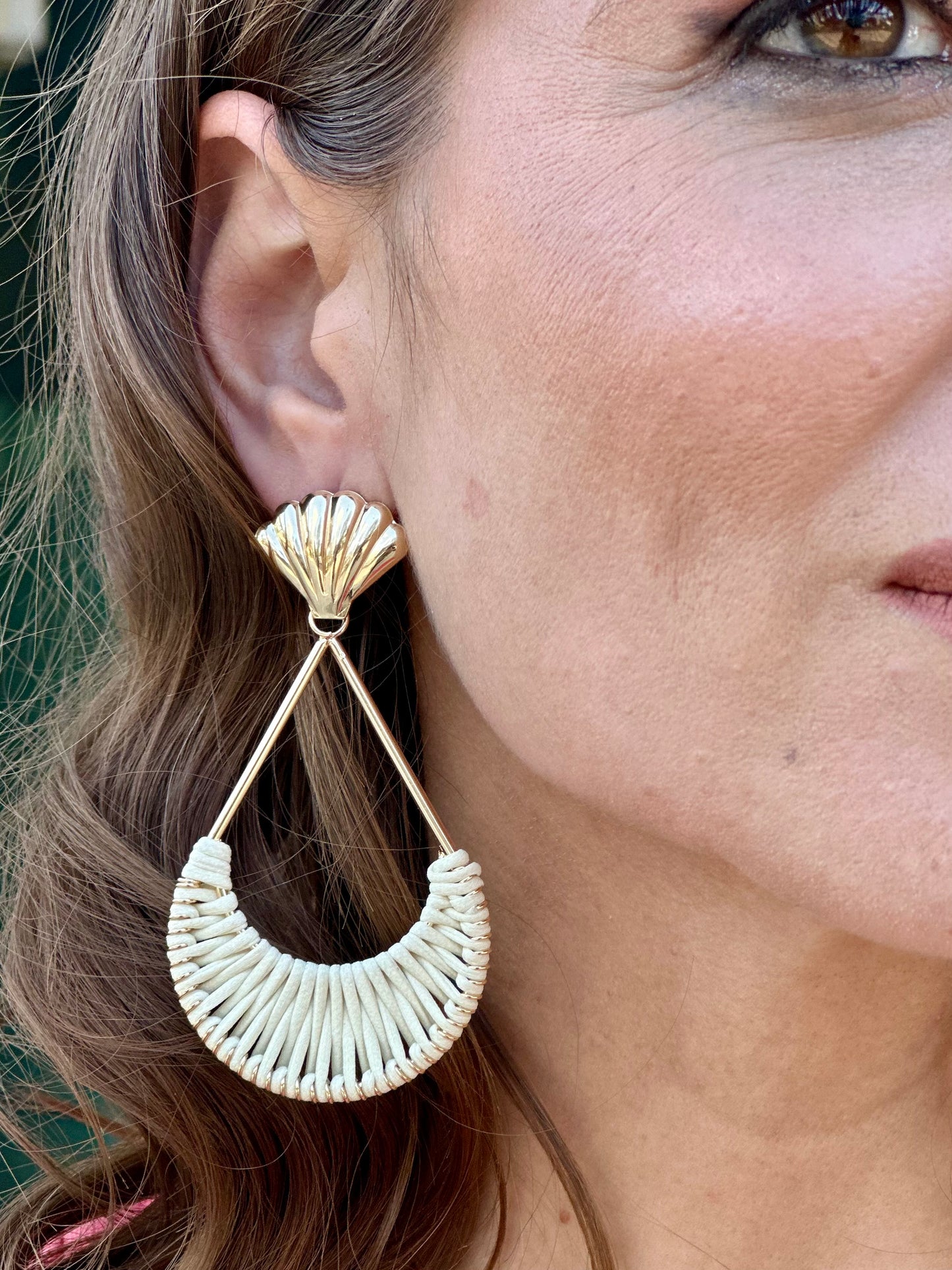 Pendientes Nalon Beige