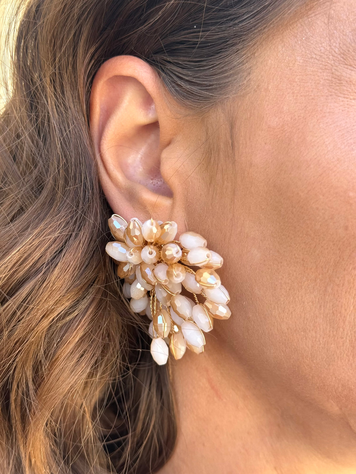 Pendientes Loreto Marfil