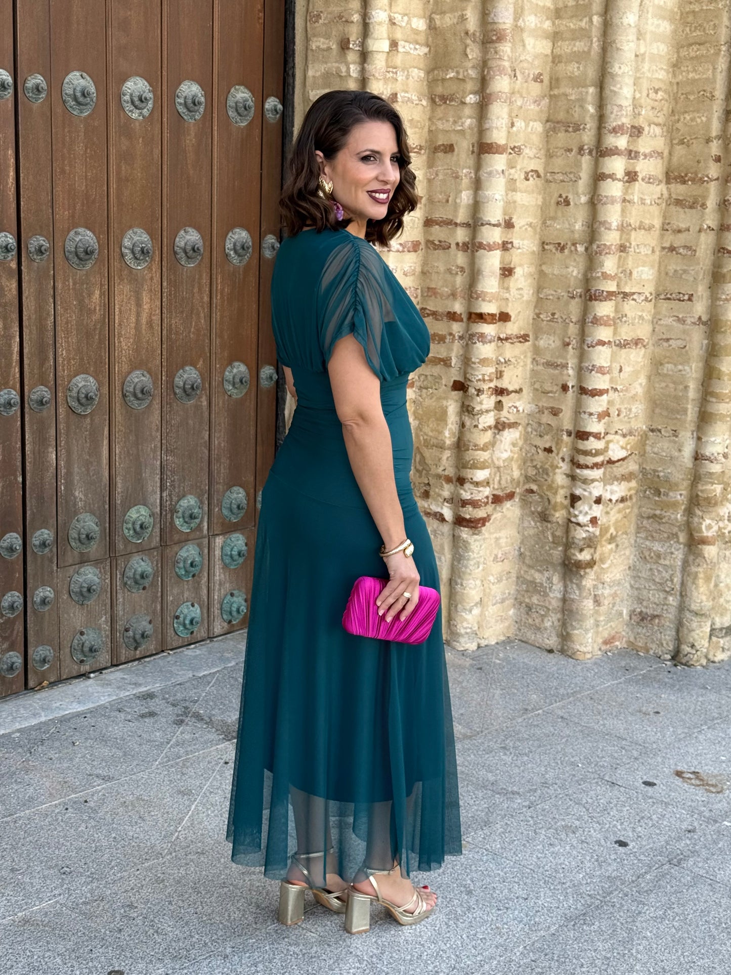 Vestido Graciela M/CTurquesa