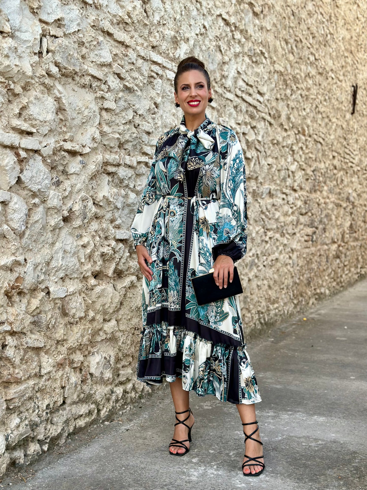 Vestido Karol Petróleo