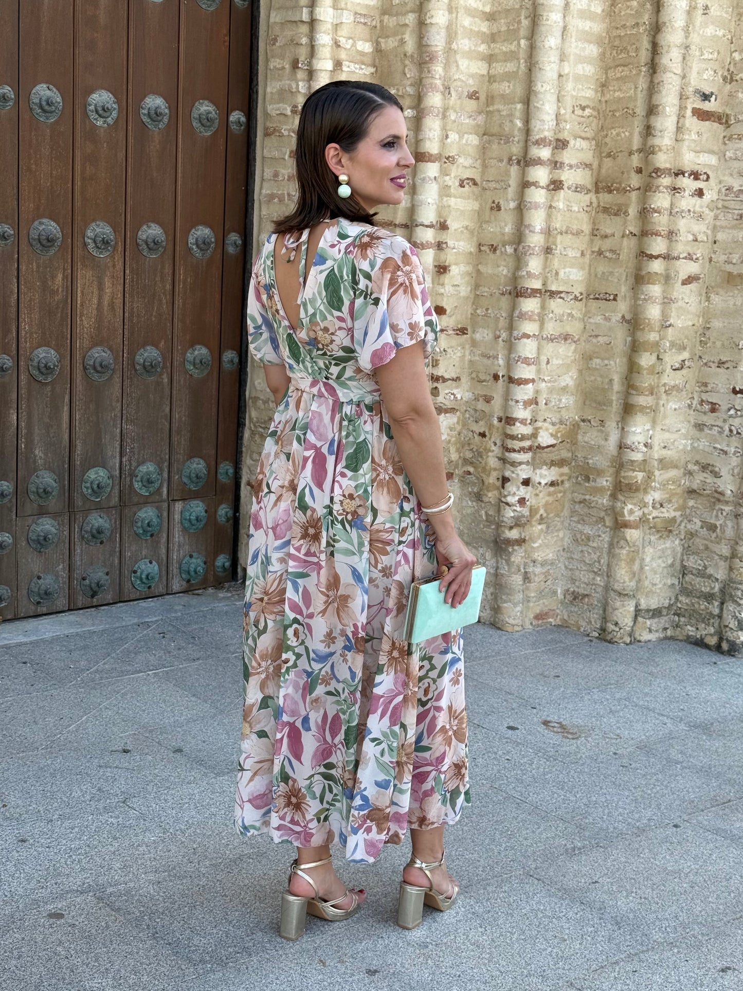Vestido Sabina M/C Rosa