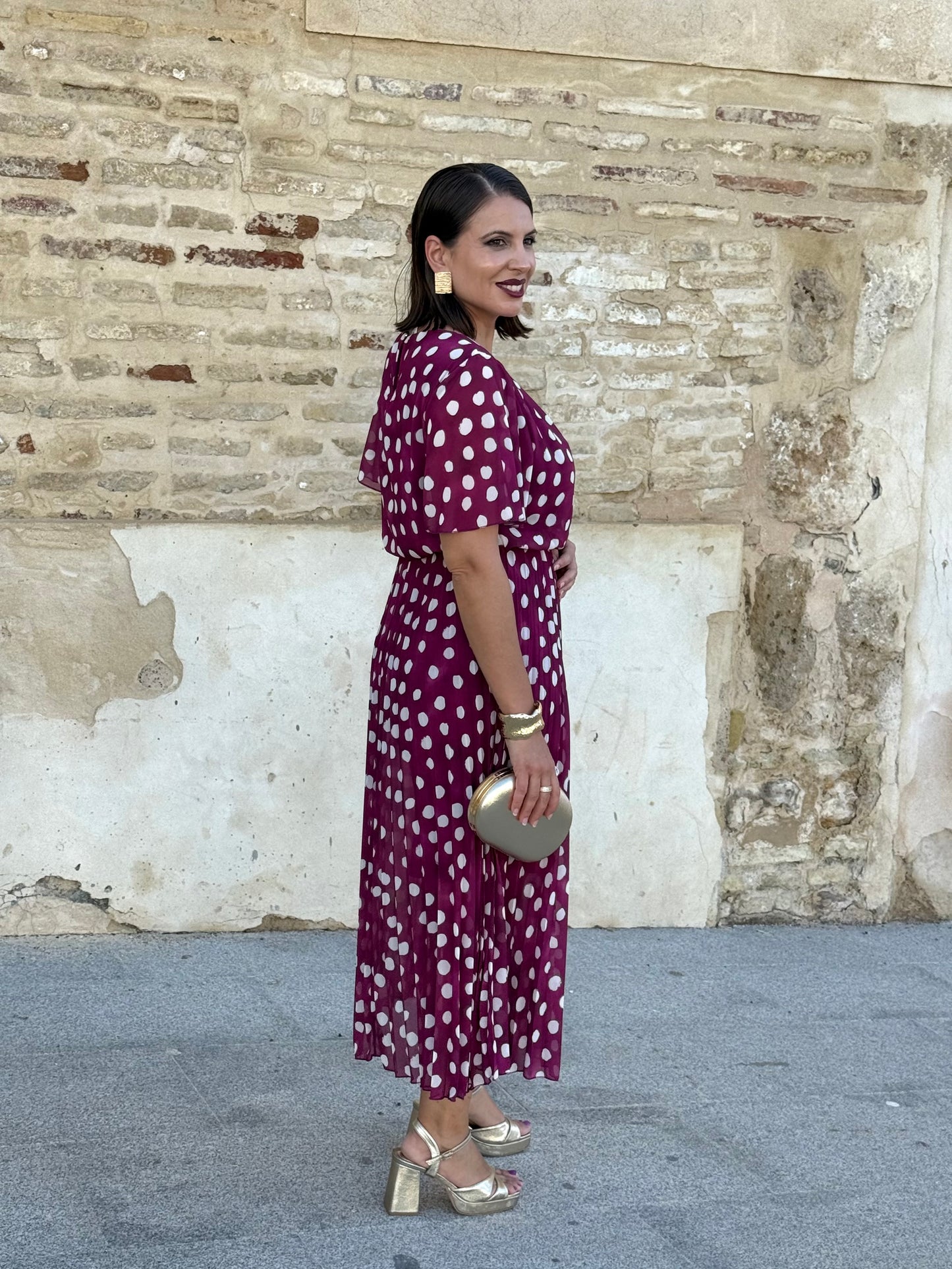 Vestido Bruma Lunar Buganvilla