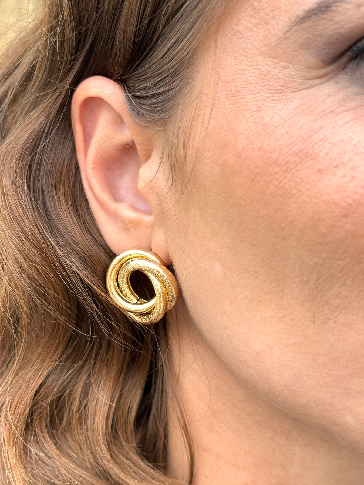 Pendientes Circular Dorado