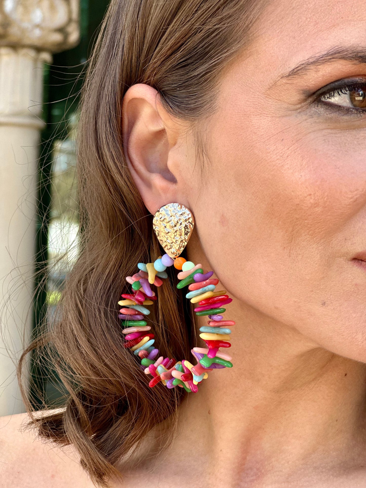 Pendientes Aceuchal Multicolor