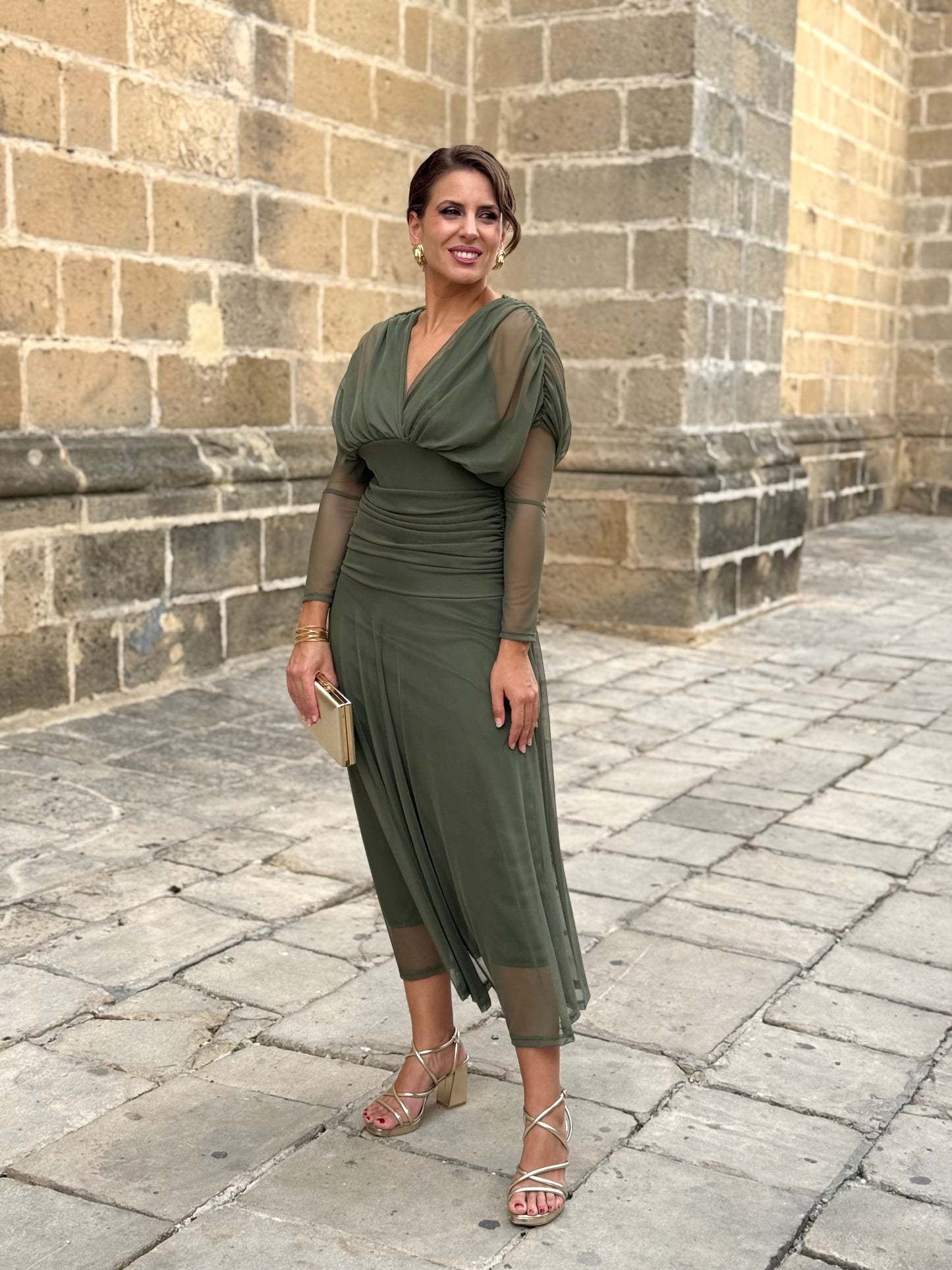 Vestido Graciela Kaki