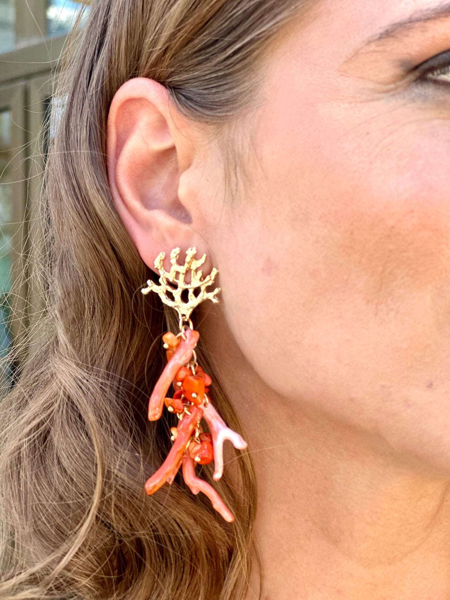Pendientes Risco Coral