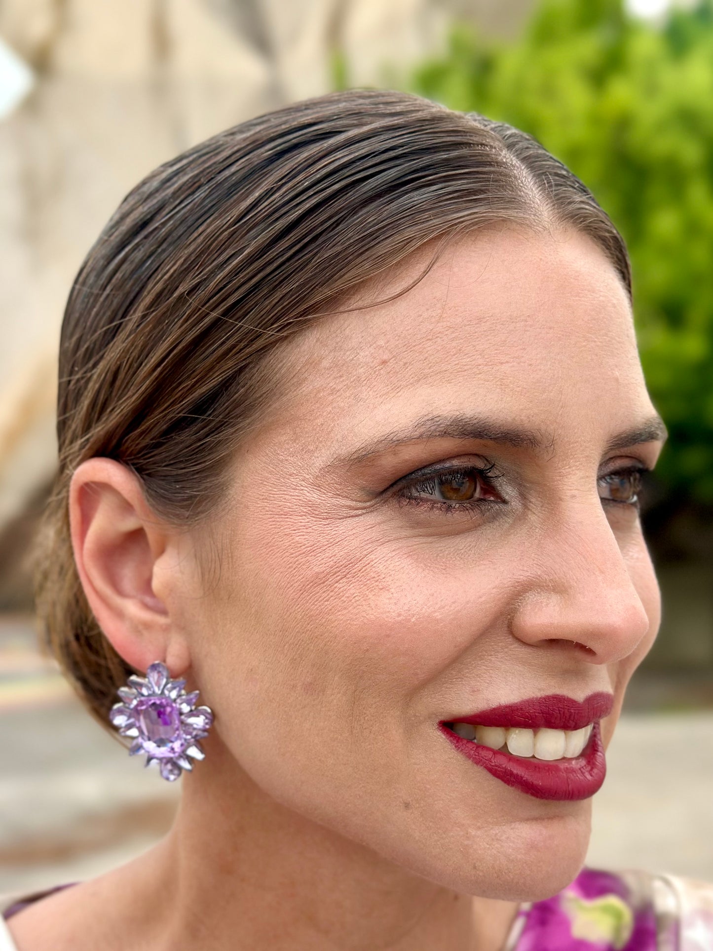 Pendientes Luz Malva