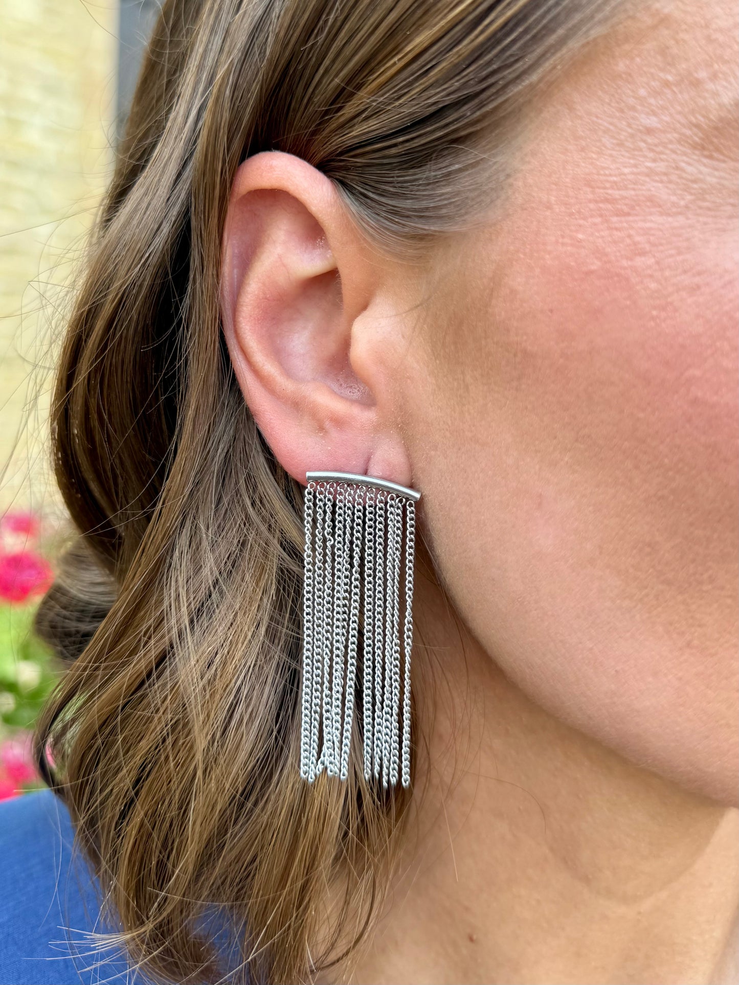 Pendientes Lirio Plata