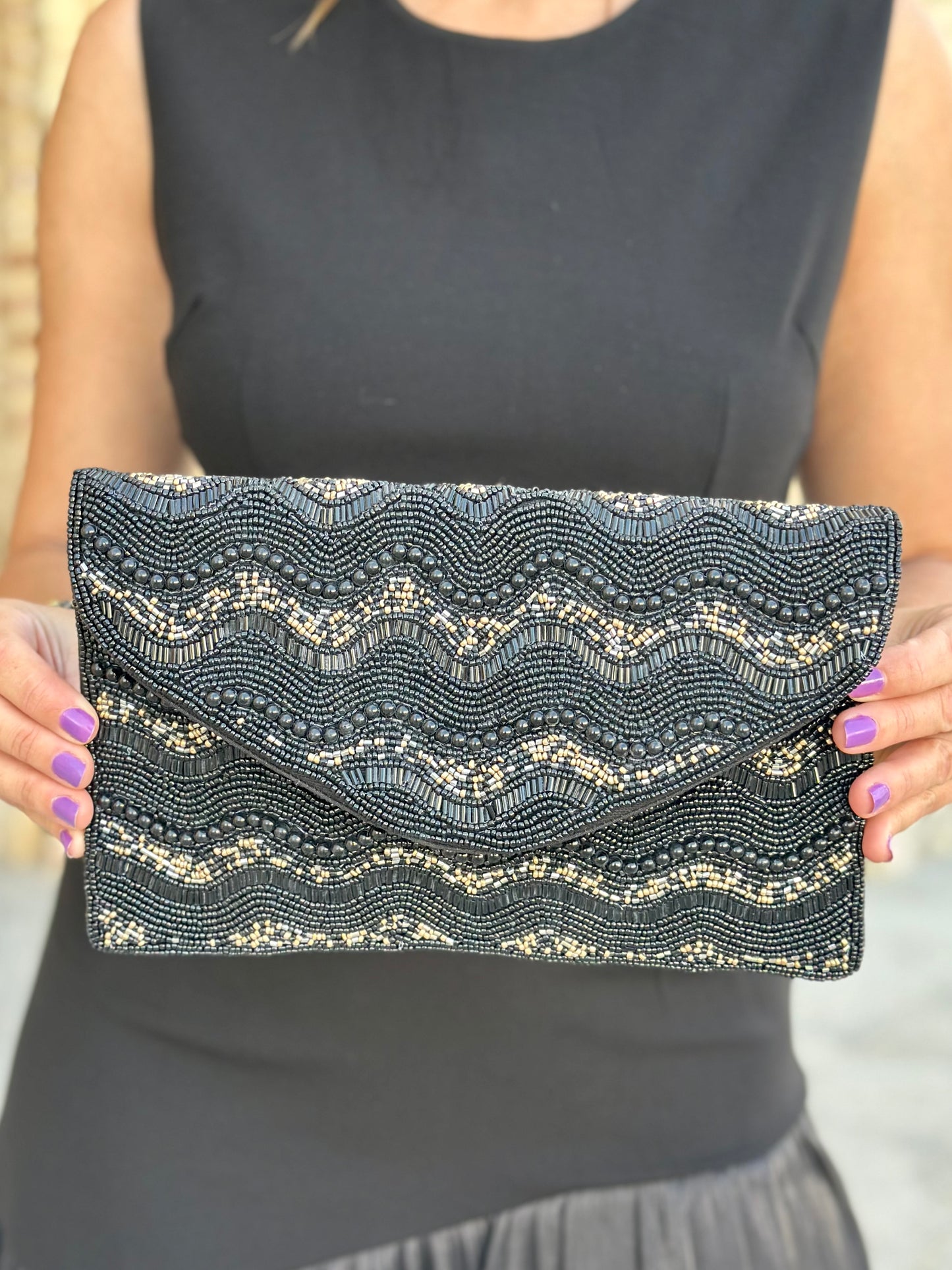 Cartera Luisa Negra