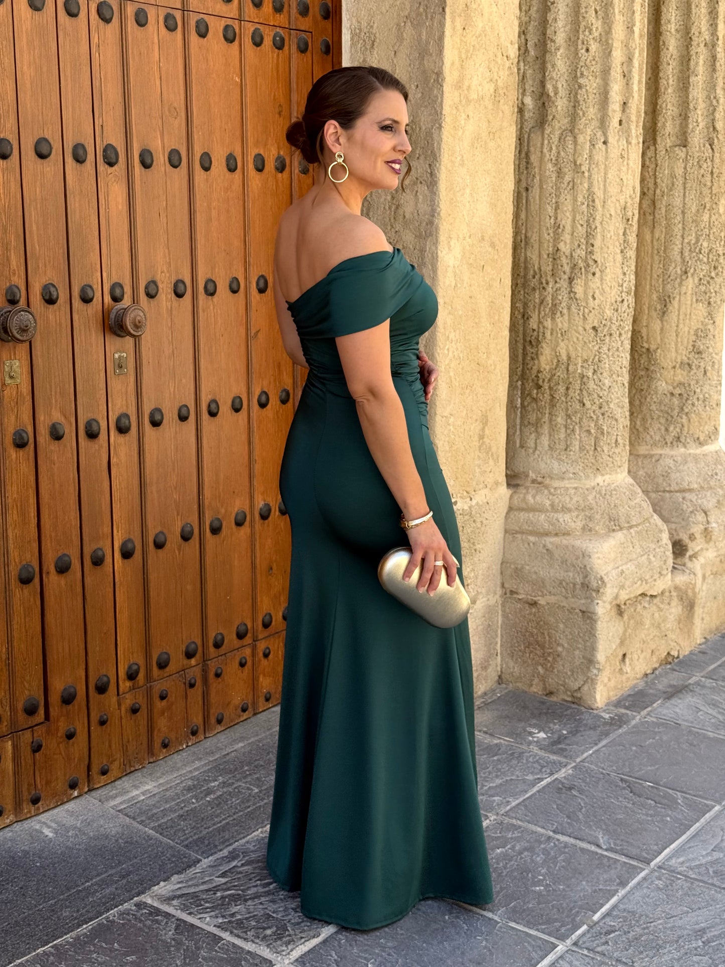 Vestido Vania Verde Botella
