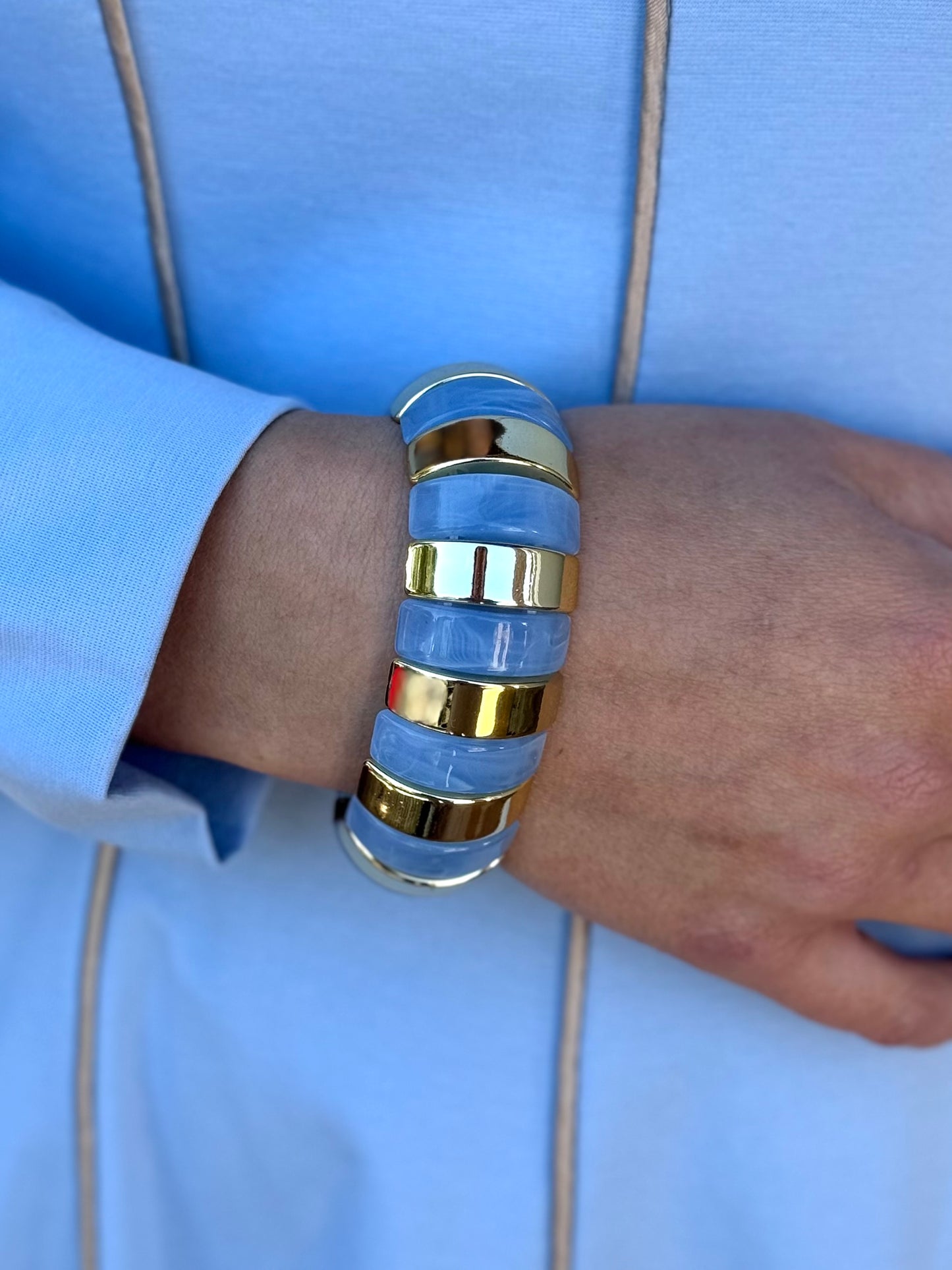 Pulsera Kenia Celeste