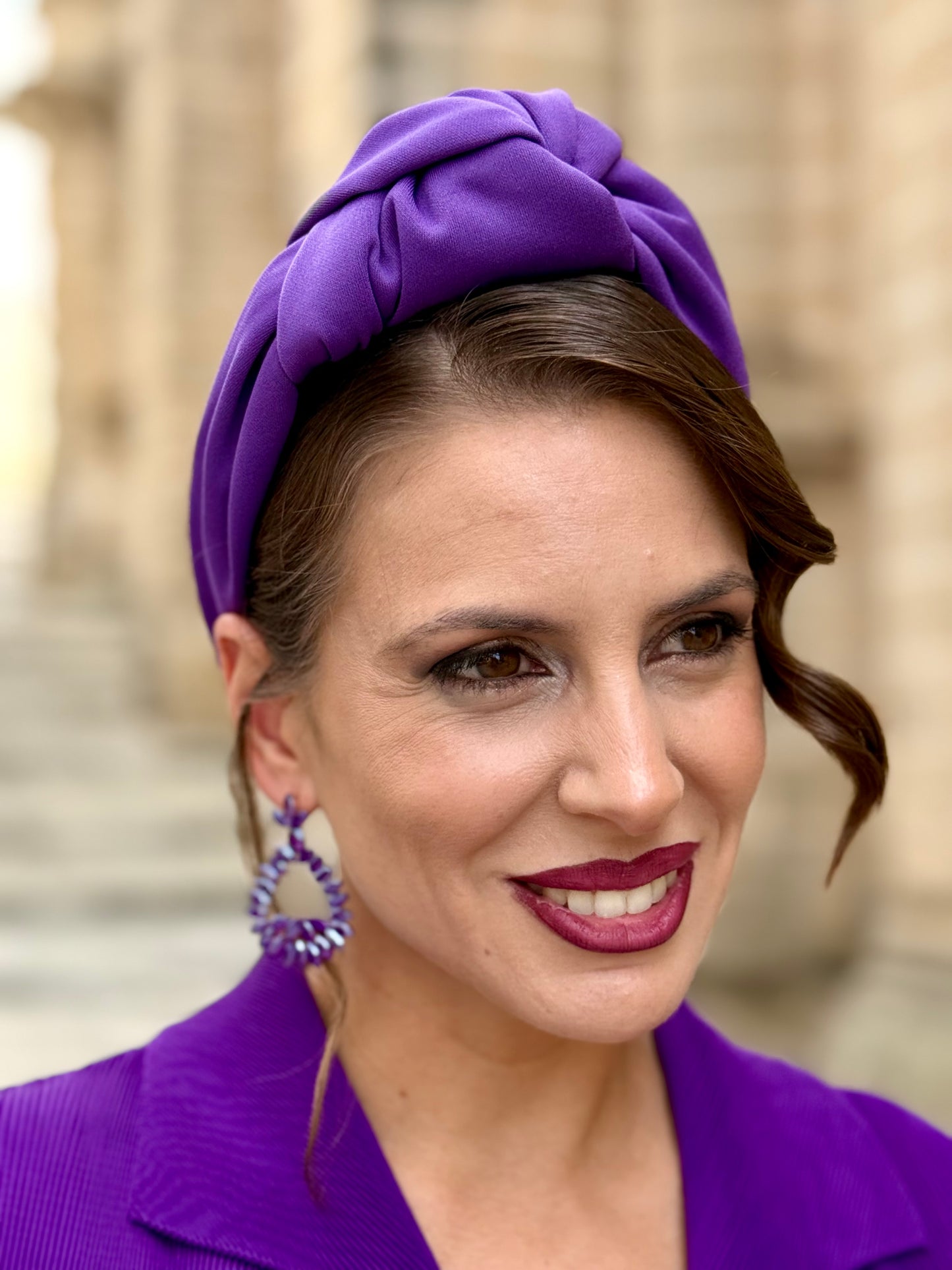 Diadema Nogal Morada