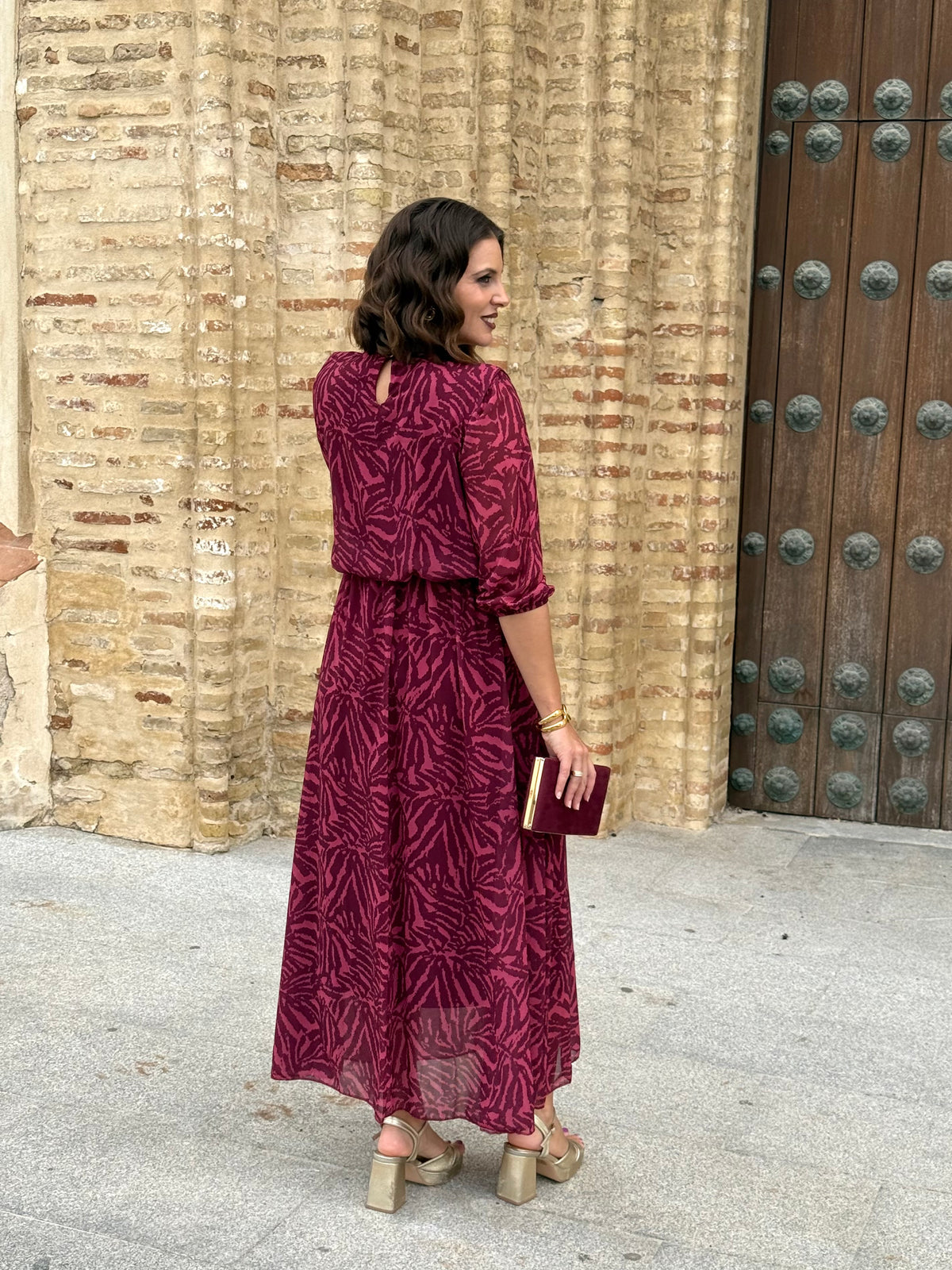 Vestido Miriam Estampado Buganvilla