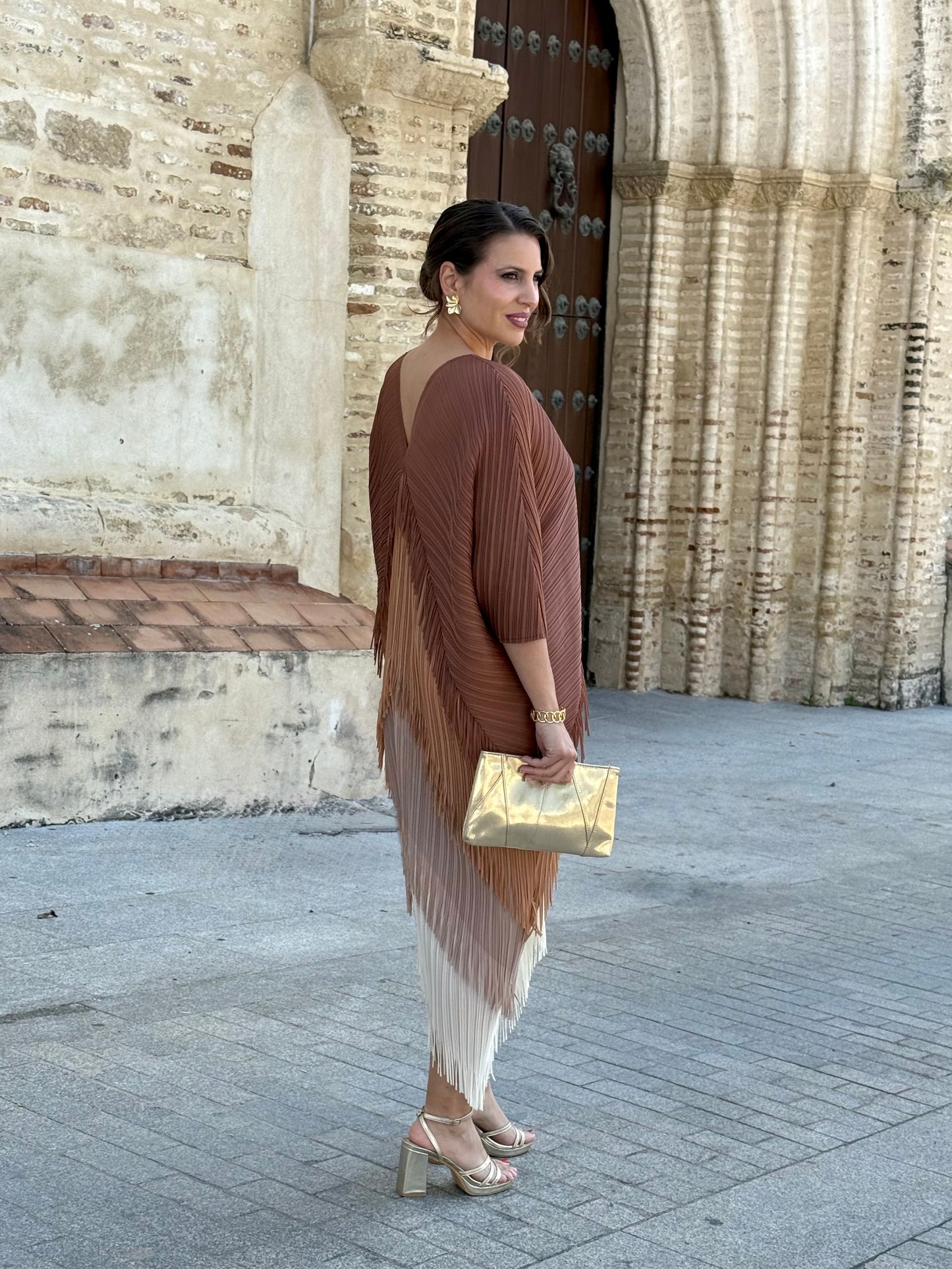 Vestido adelaida Marrón