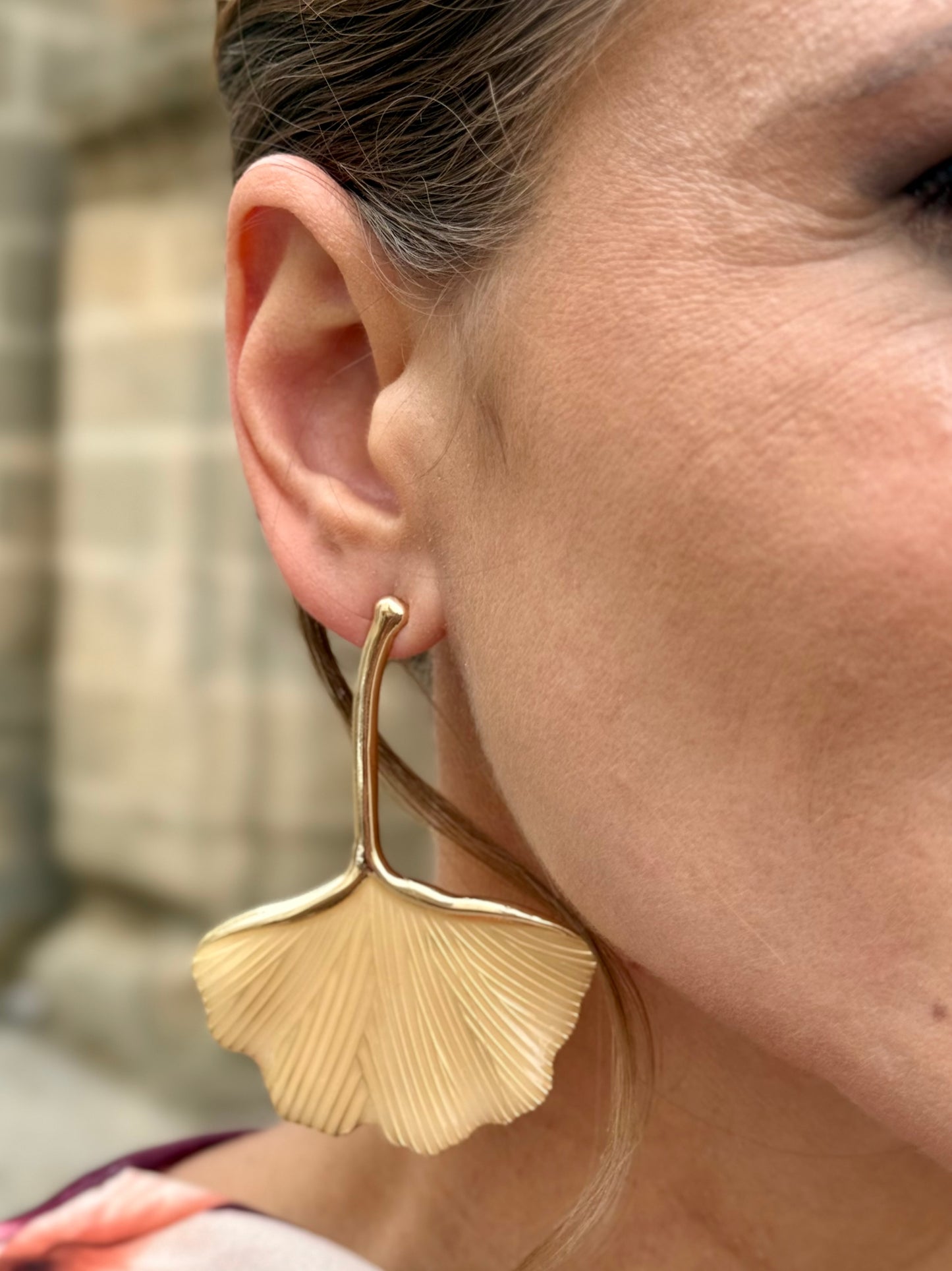 Pendientes Otoño Beige