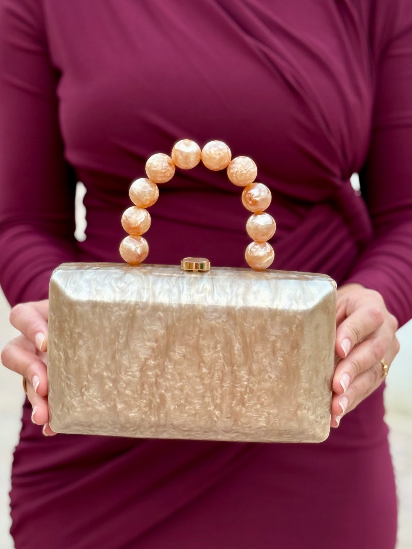 Bolso Nácar Beige