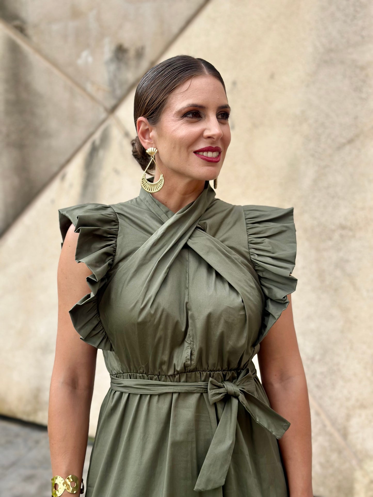 Vestido Almazara Kaki