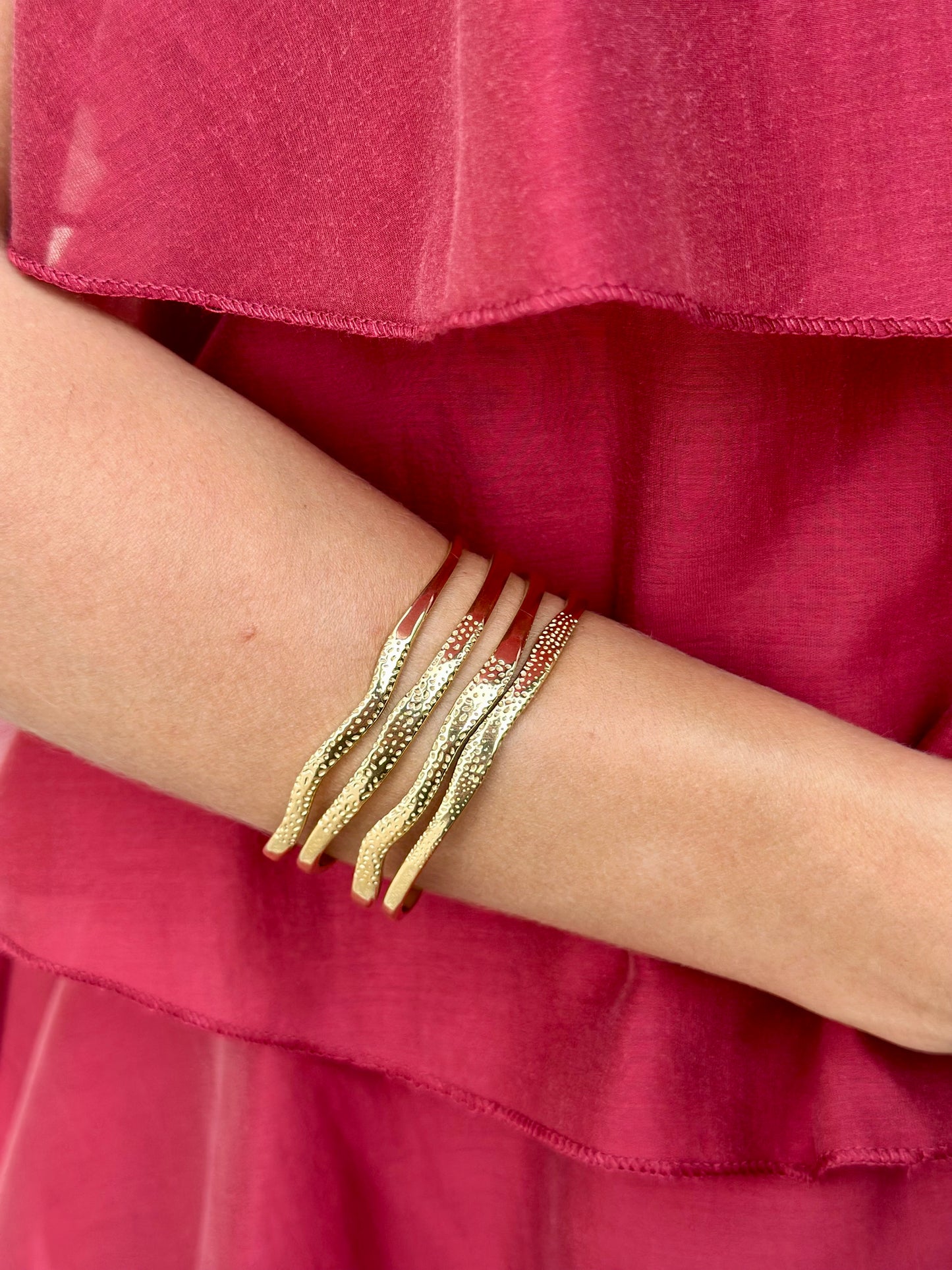Pulsera Brillo Dorada