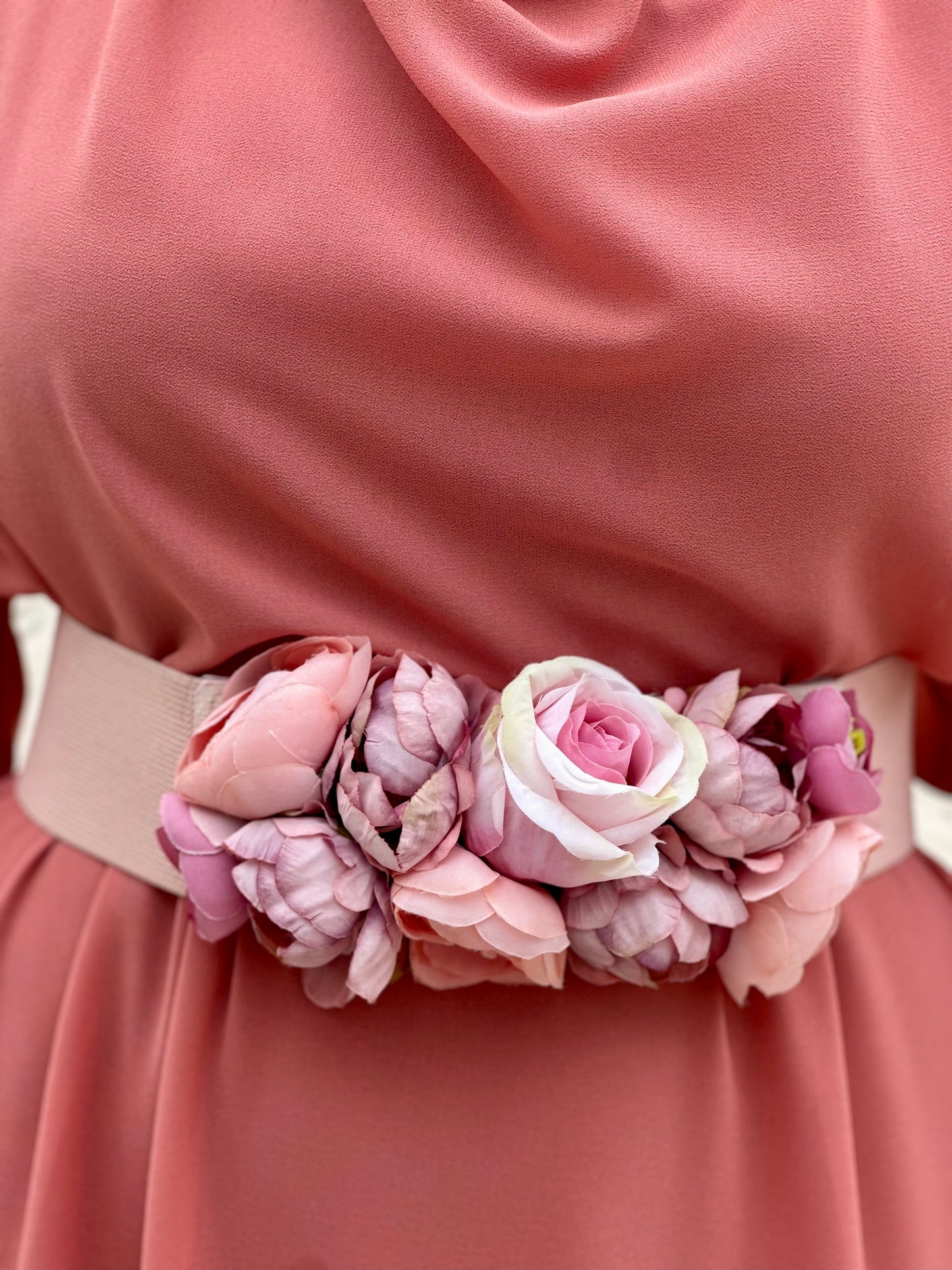 Cinturón Floral Rosa