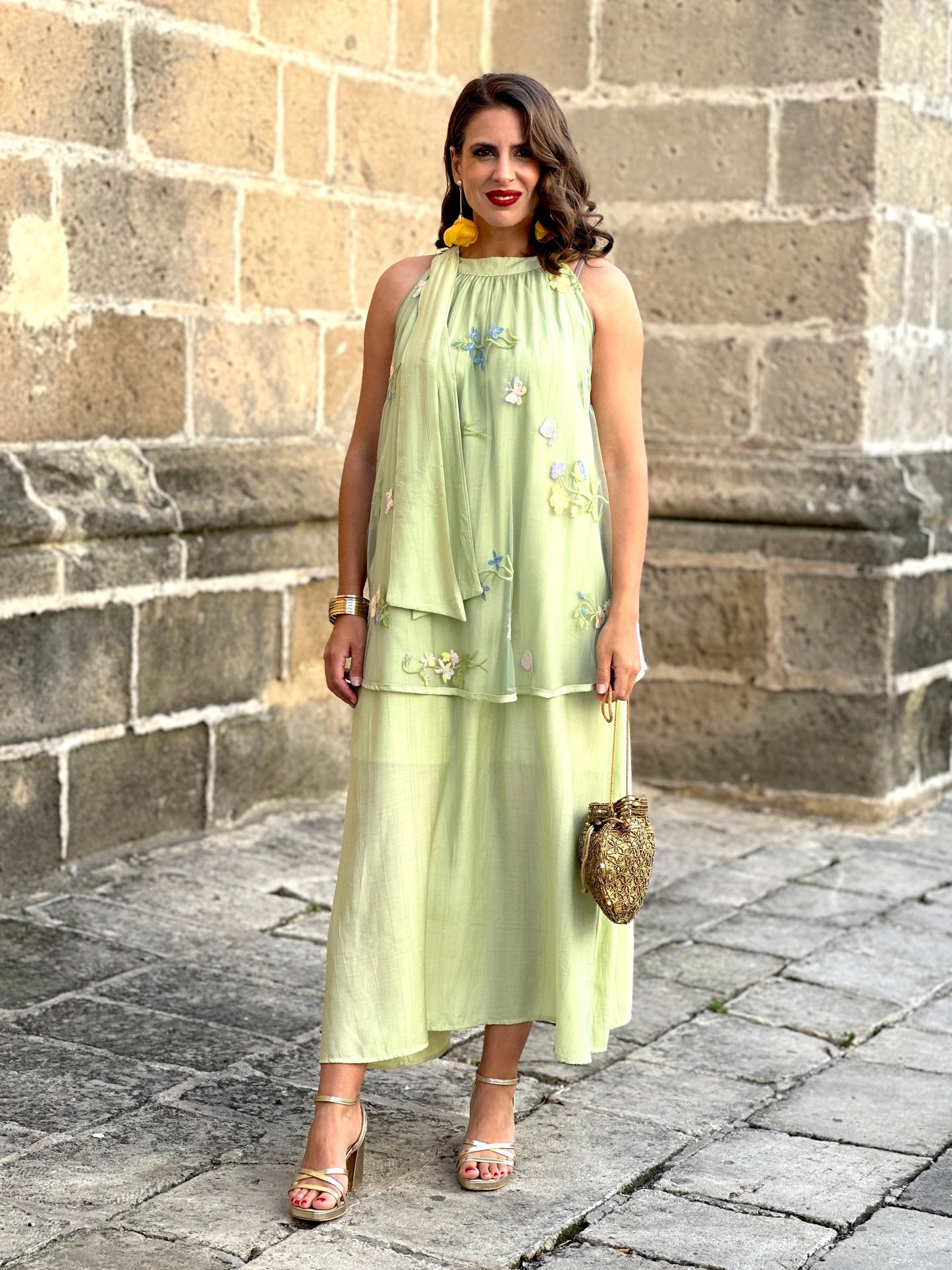 Vestido Celestina Verde